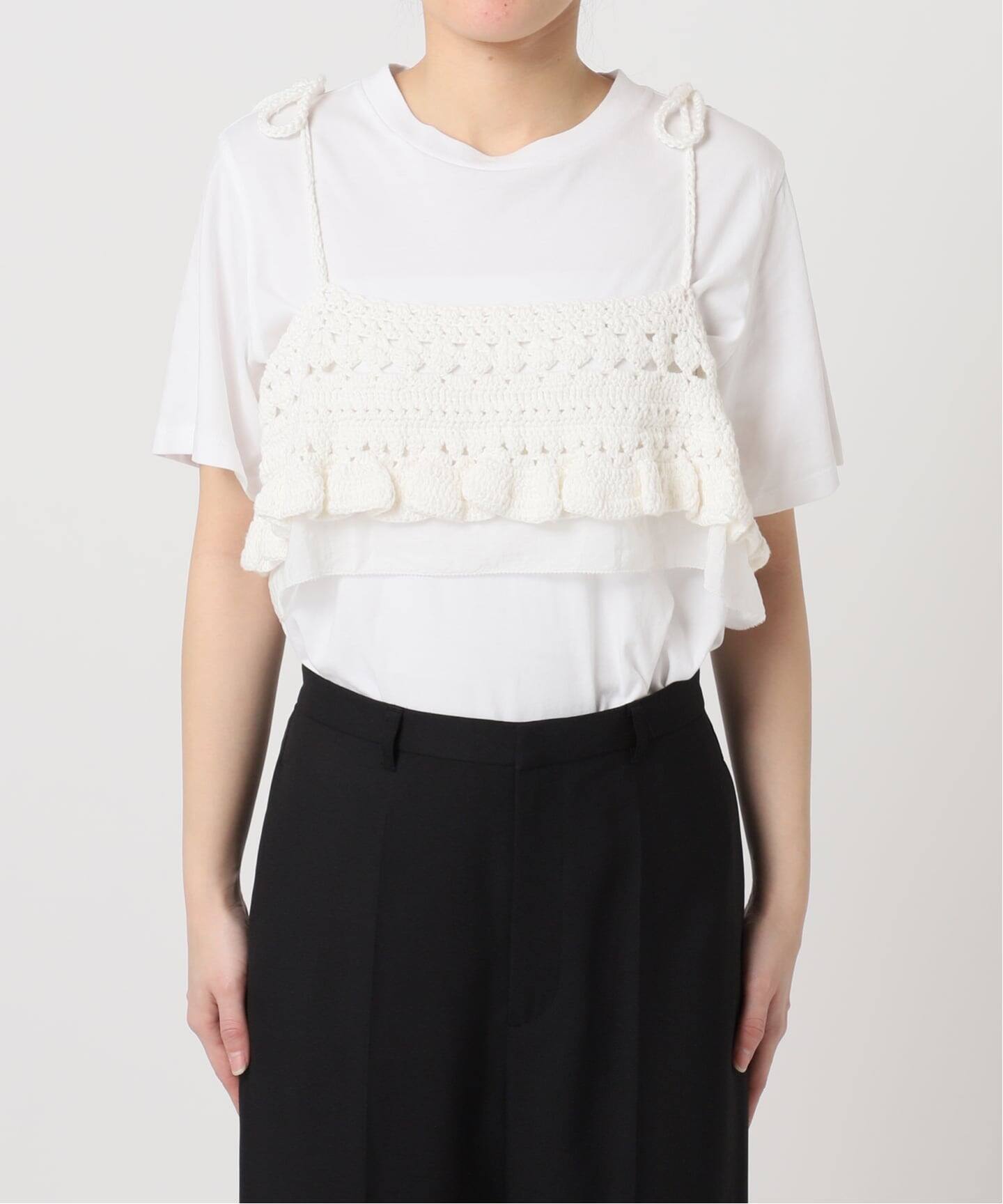 Atelier Edition/アトリエ エディション HAND KNITTED FRILL BUSTIER