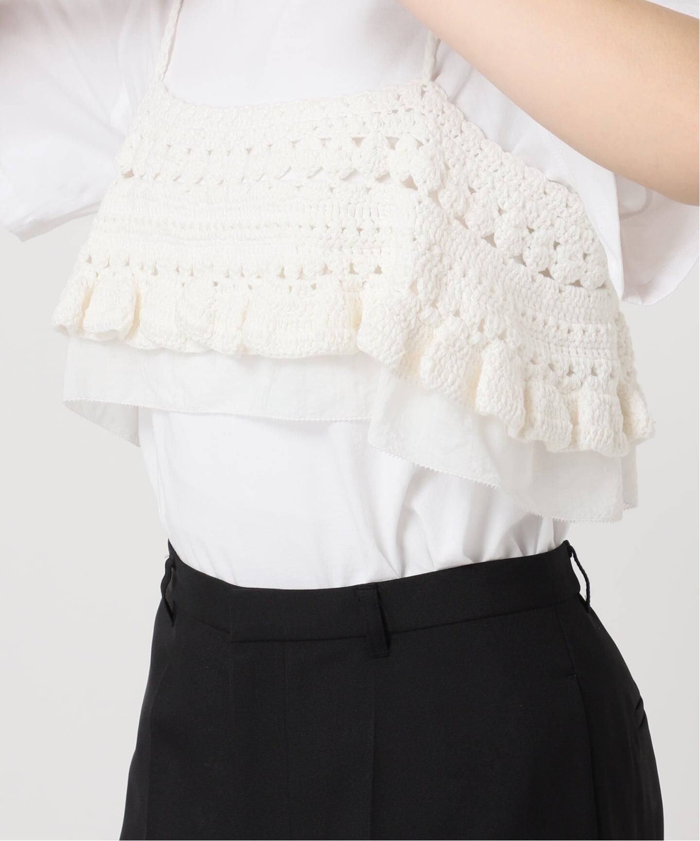 Atelier Edition/アトリエ エディション HAND KNITTED FRILL BUSTIER 