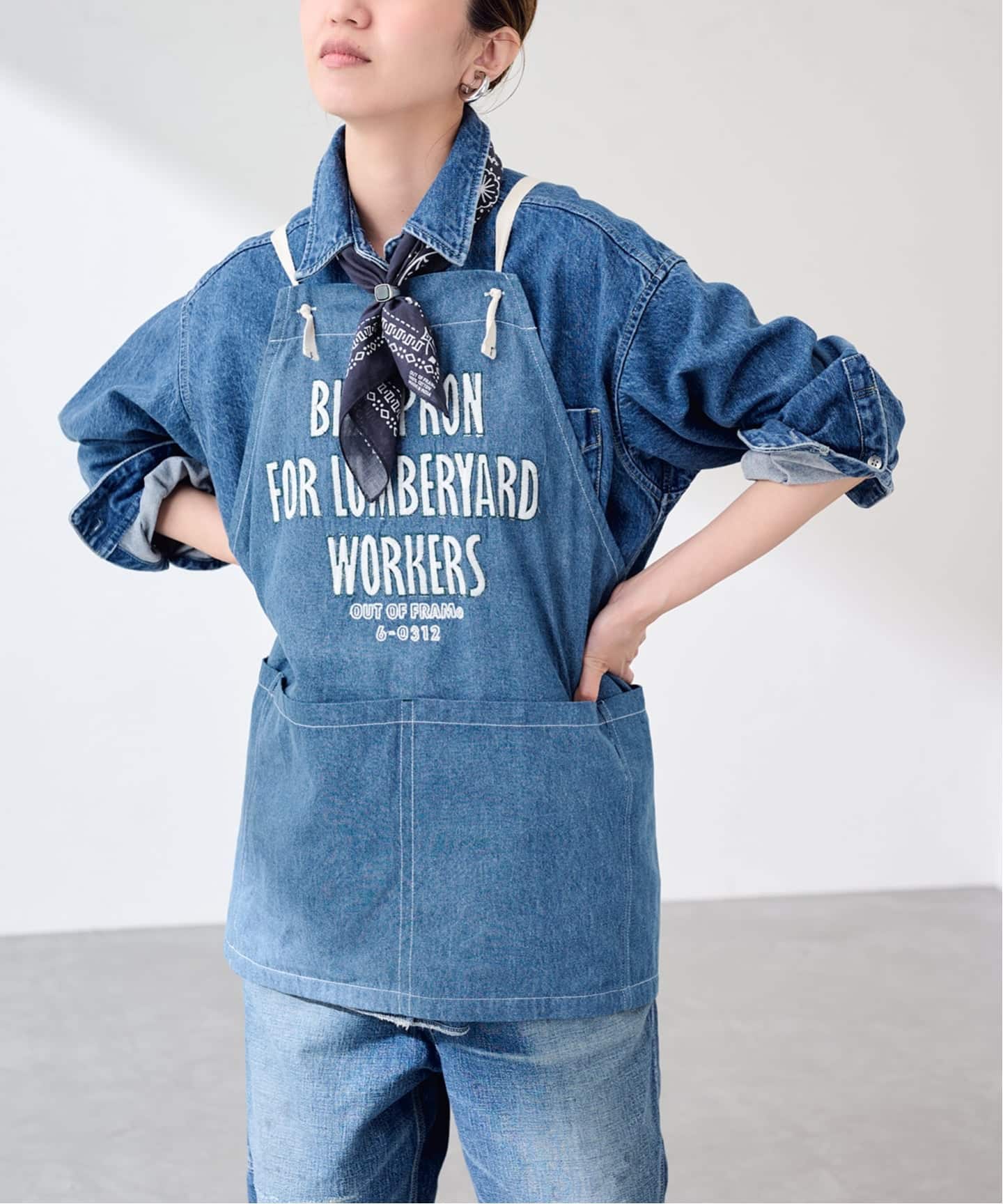OUT OF FRAMe DENIMエプロン+バンダナ（その他ファッション小物