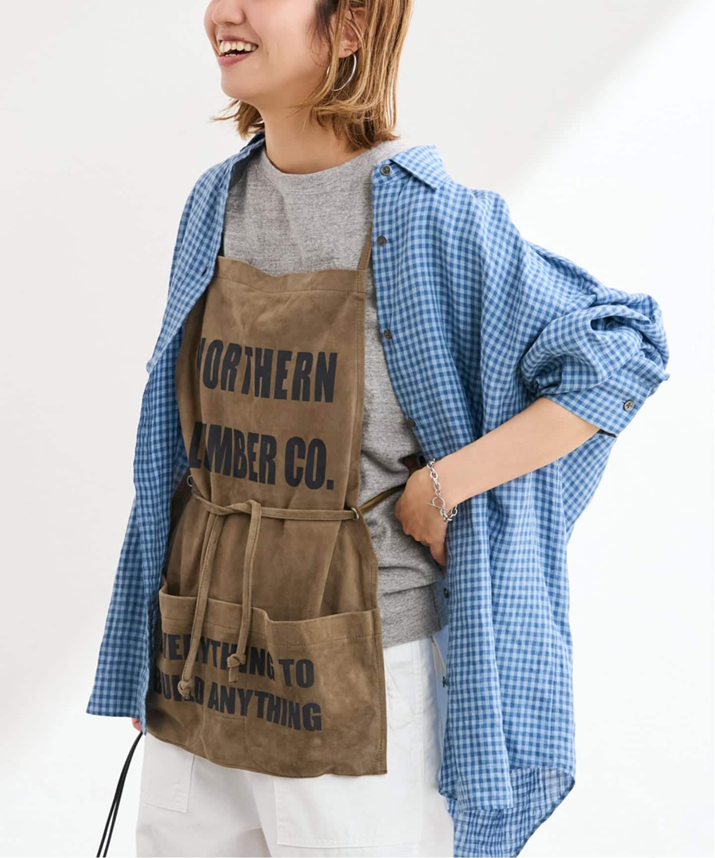 THRIFTY LOOK別注ワークスエードベスト THRIFTY LOOK / スリフティ ルック 別注スエードエプロンベスト