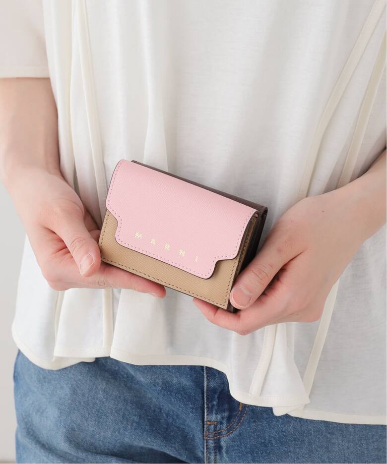 WEB＆東武池袋百貨店限定》MARNI /マルニ TRIFOLD BIG LOGO（財布 