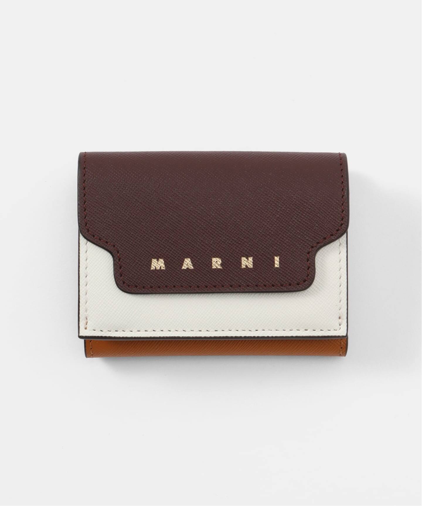WEB＆東武池袋百貨店限定》MARNI /マルニ TRIFOLD BIG LOGO（財布 