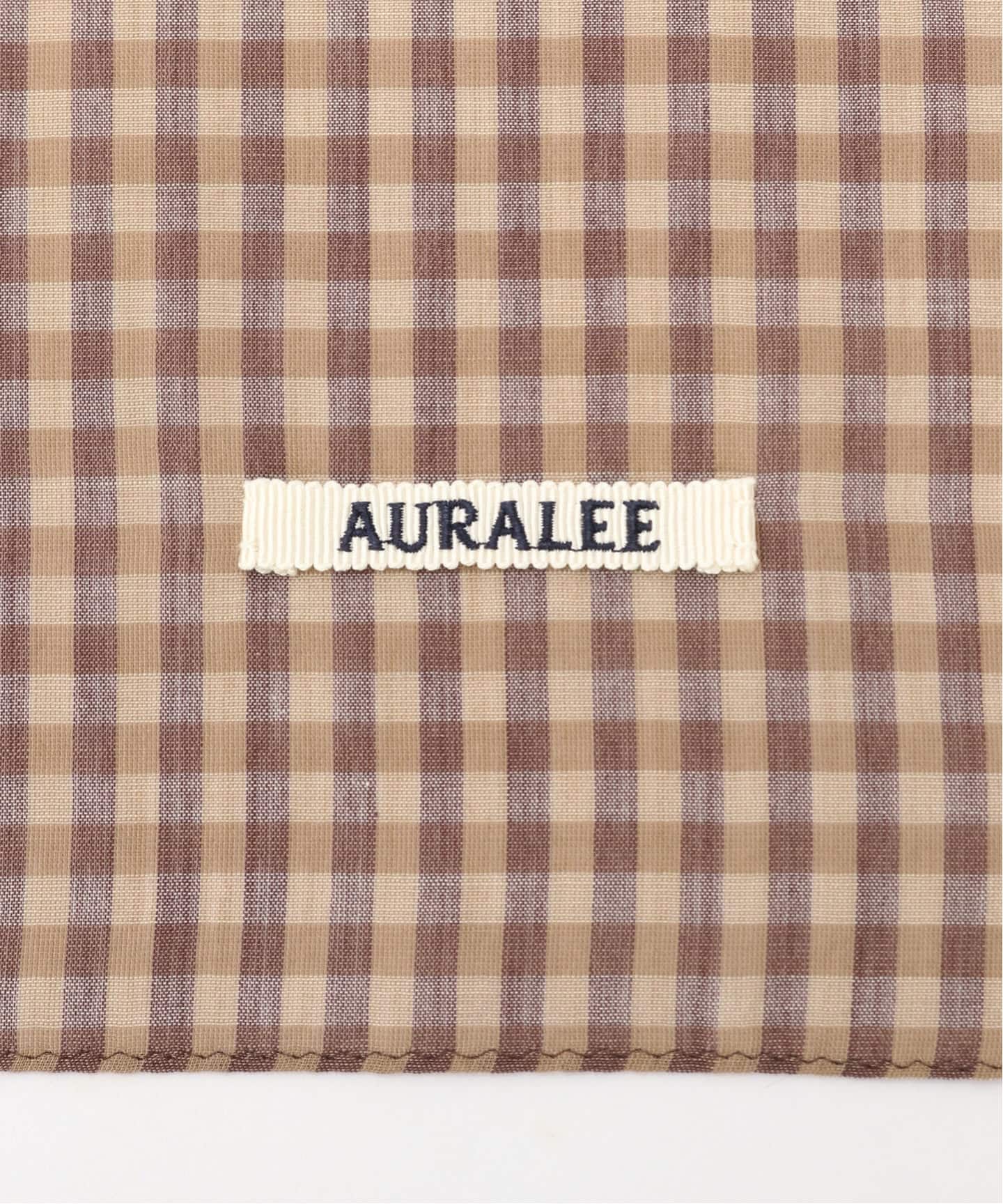 AURALEE (オーラリー) AIRY LIGHT COTTON CHECK SCARF（その他