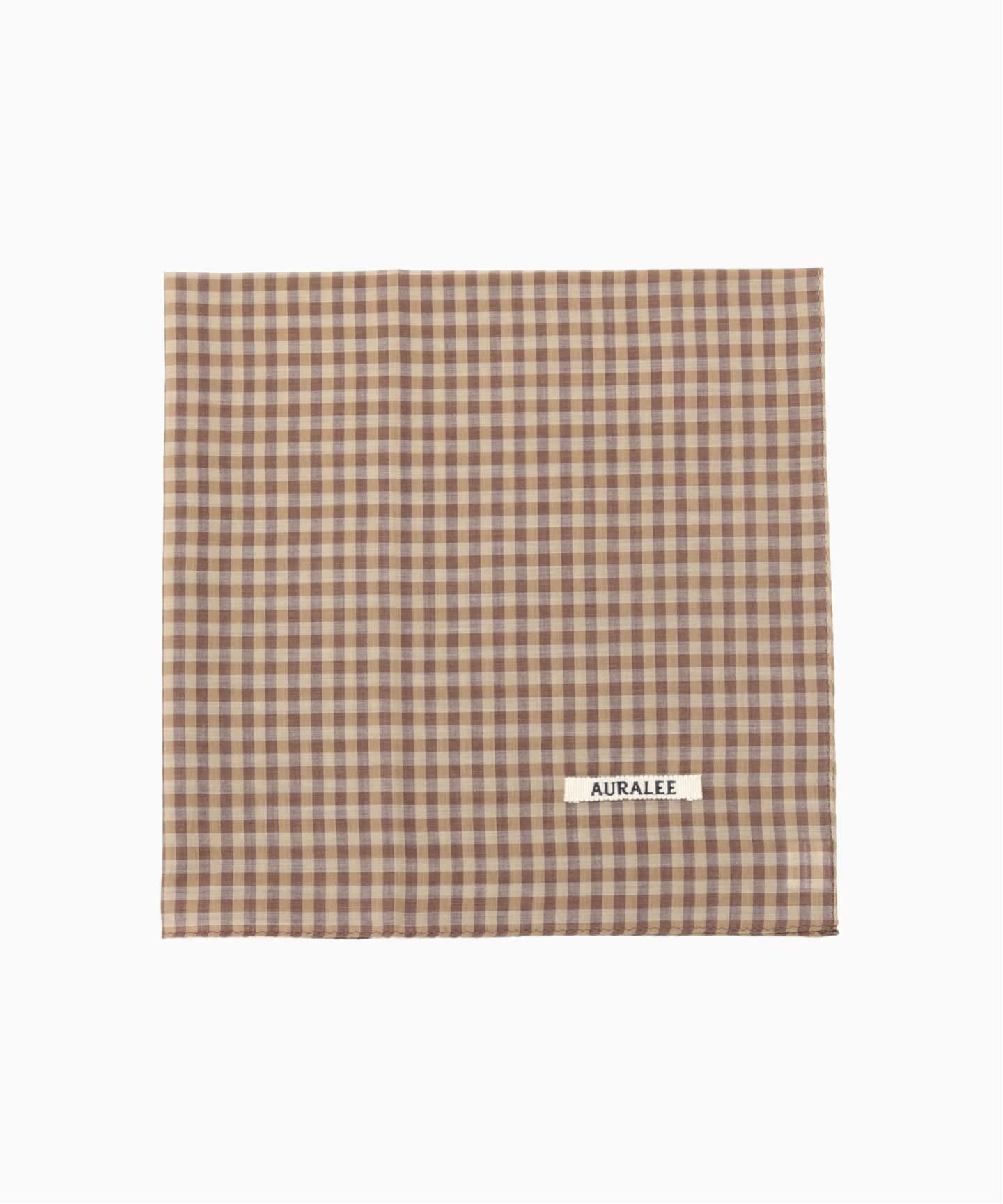 AURALEE (オーラリー) AIRY LIGHT COTTON CHECK SCARF（その他