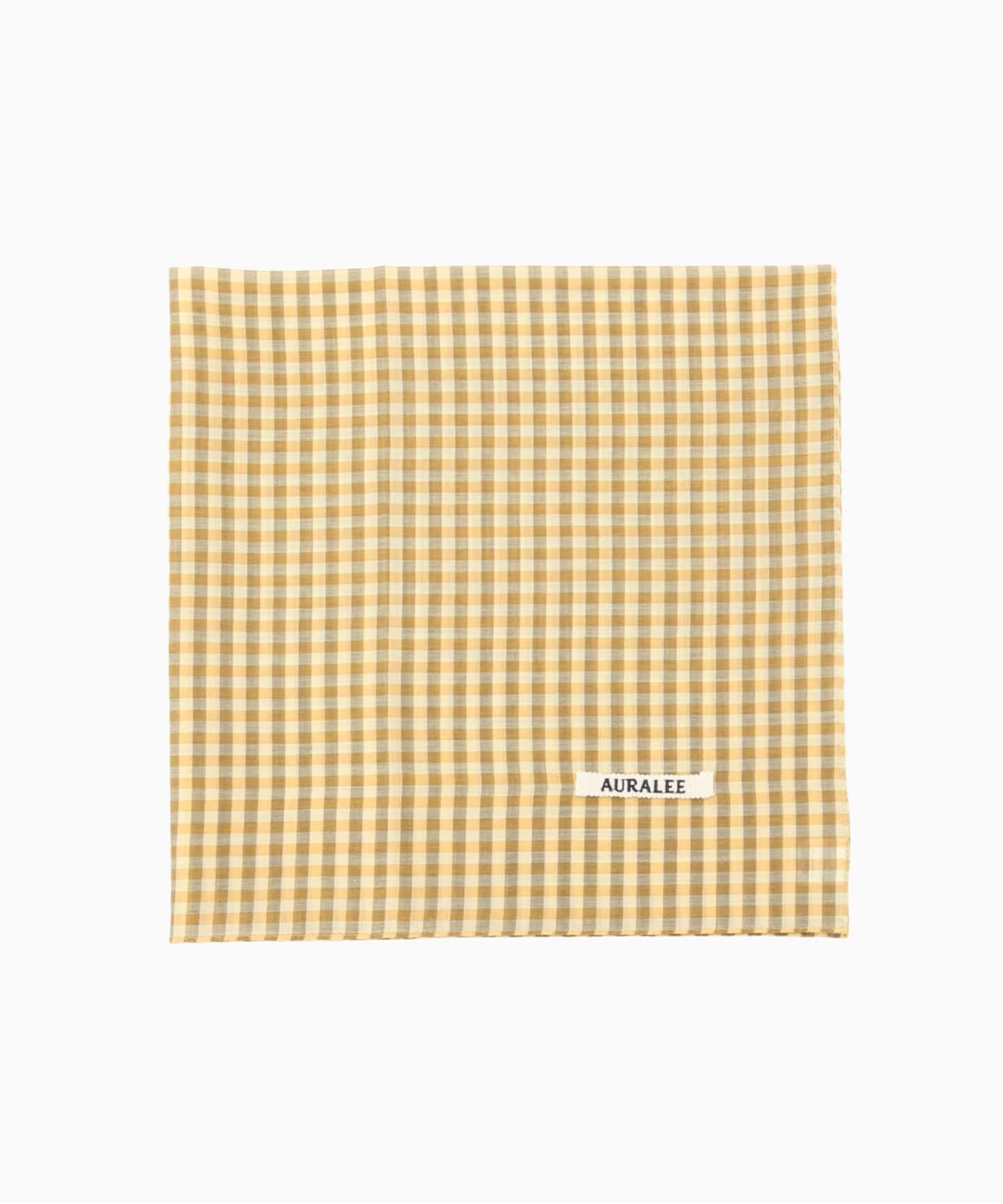 AURALEE (オーラリー) AIRY LIGHT COTTON CHECK SCARF（その他