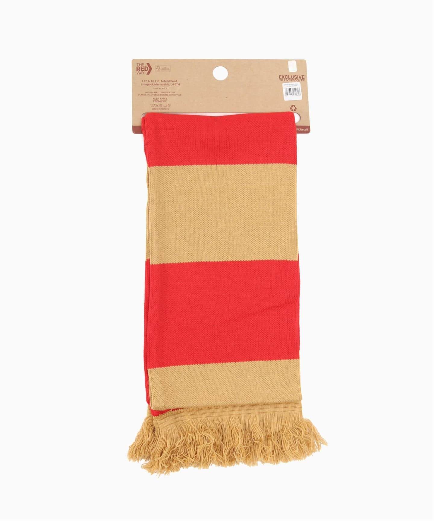 Liverpool FC / リバプール FC】 BAR SCARF - RED GOLD（その他