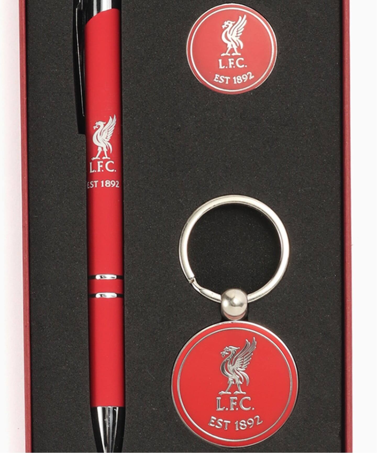 Liverpool FC / リバプール FC】 BADGE, KEYRING & PEN SET（その他