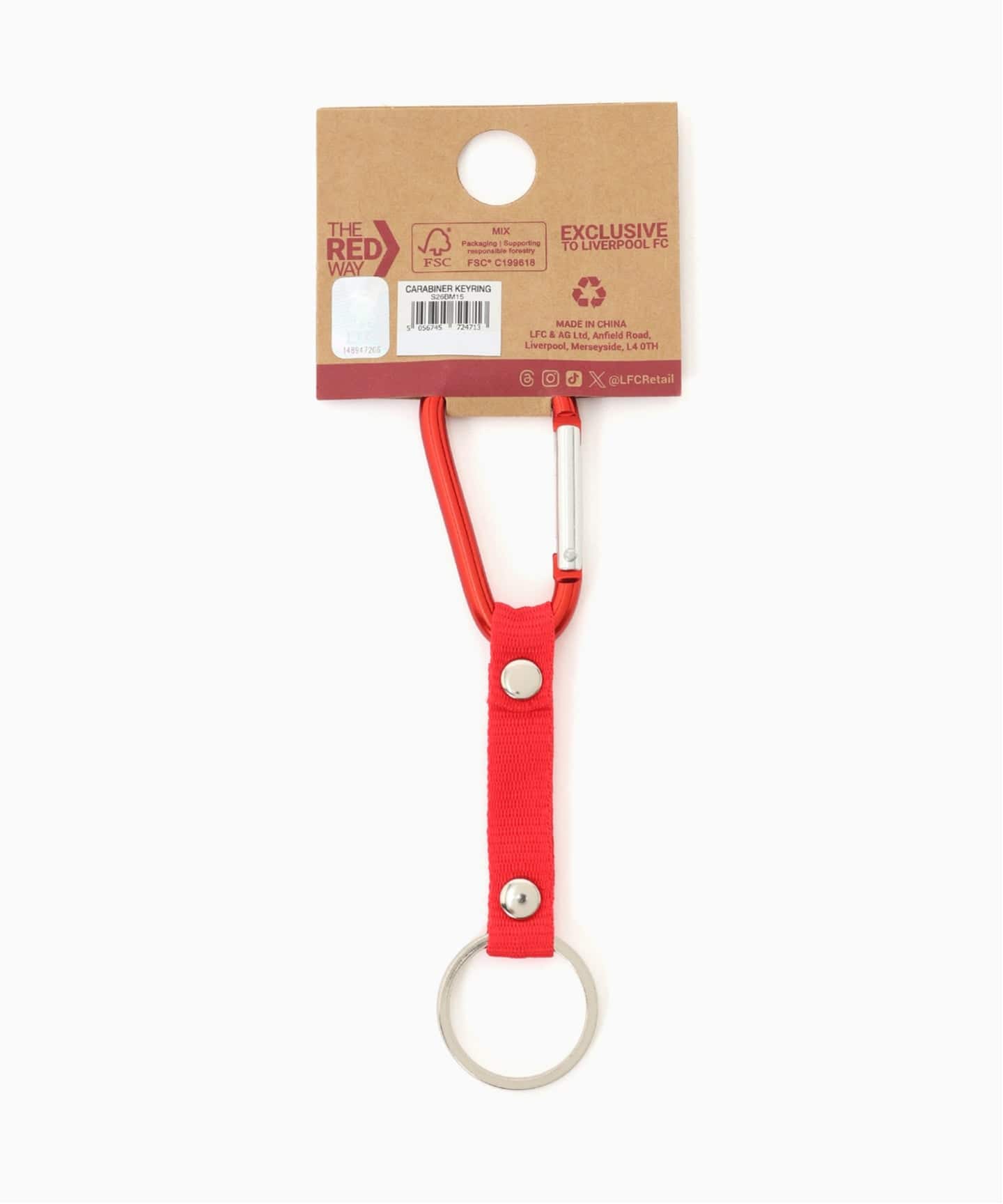 Liverpool FC / リバプールFC】 CARABINER KEYRING（キーケース／キー