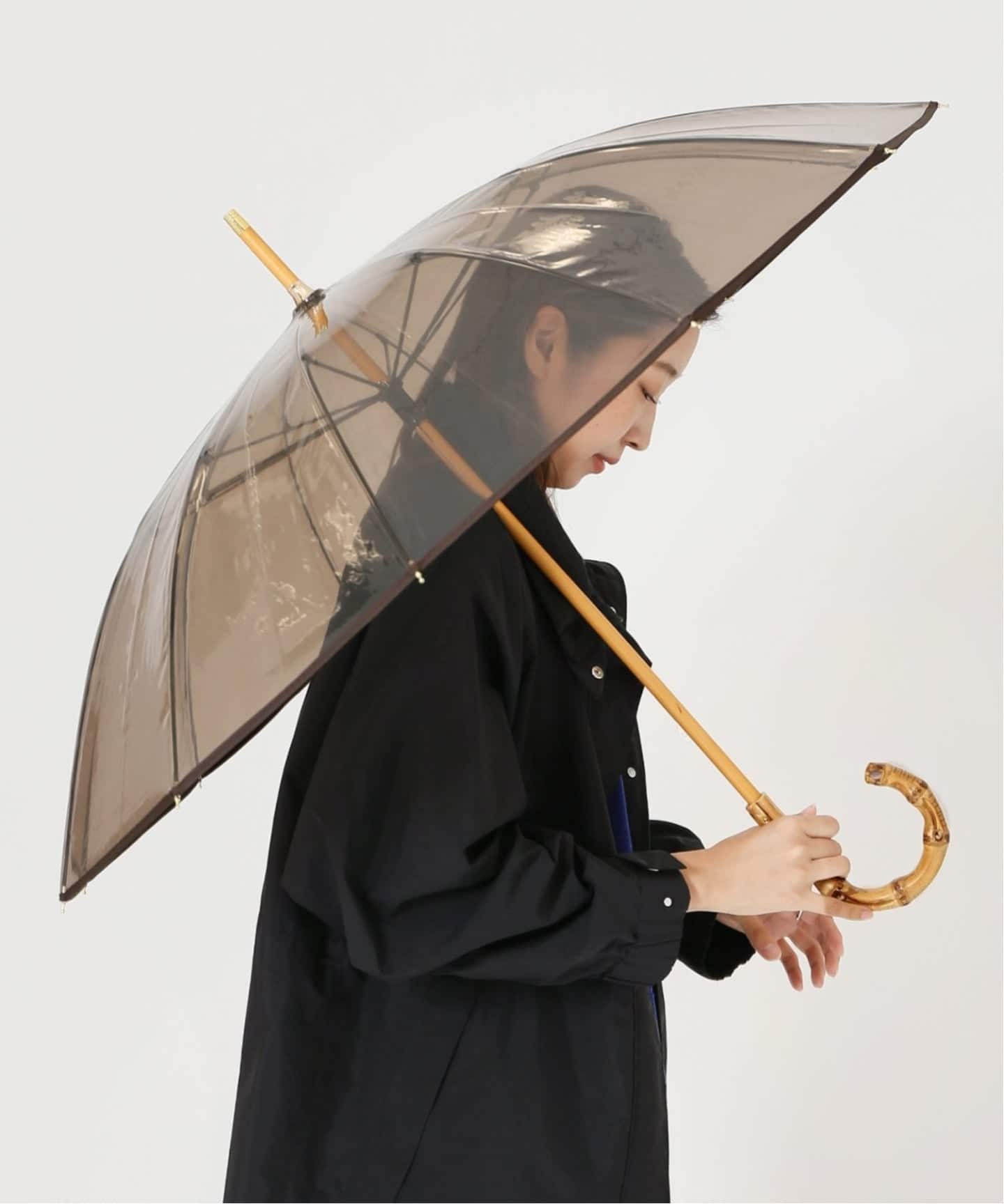 追加予約》TRADITIONAL WEATHERWEAR CLEAR UMBRELLA BAMBOO 傘（傘