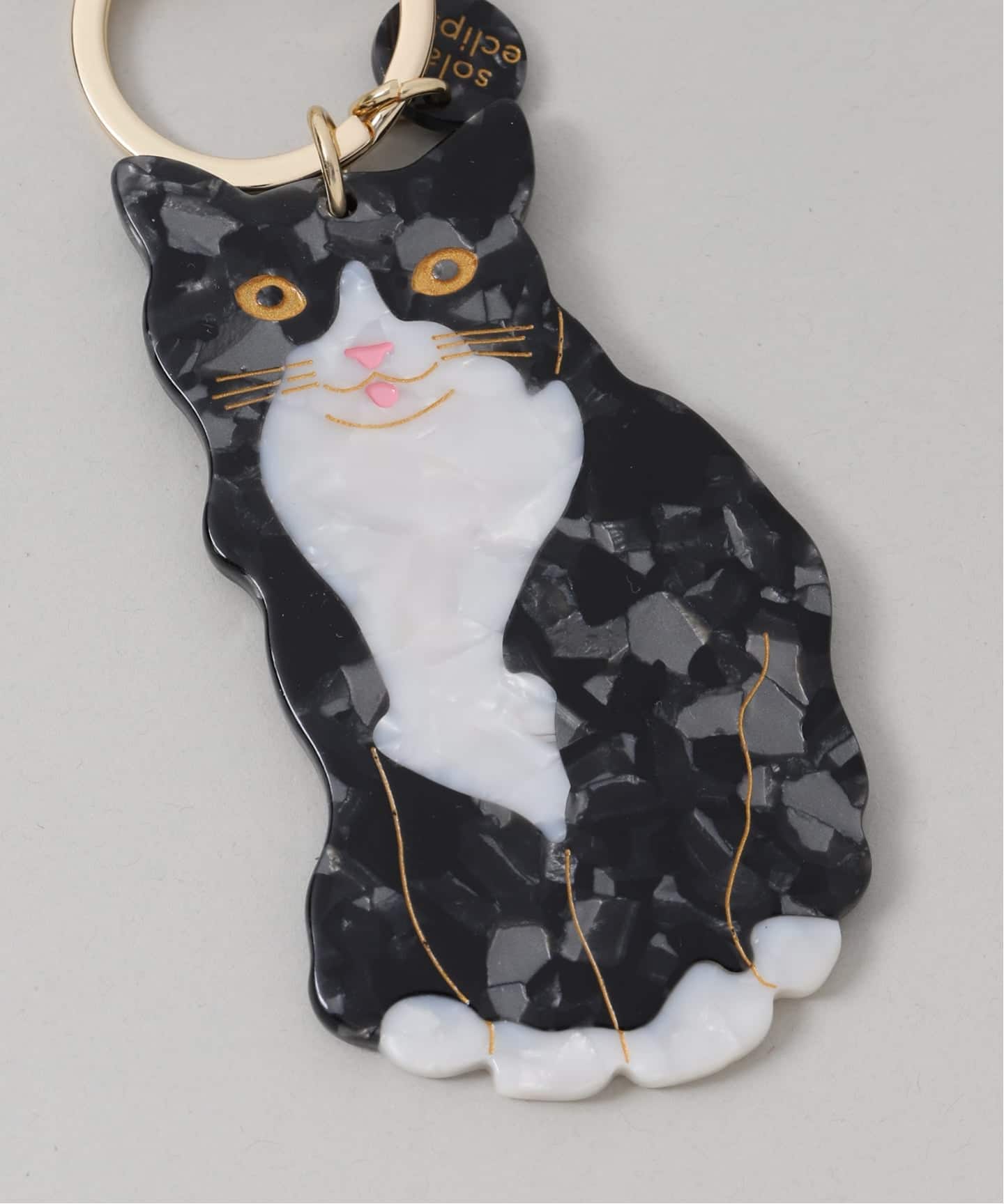 クリーブ ネコのパリ紀行 Solar Eclipse/ソーラーエクリプス TUXEDO CAT CHARM チャーム（キー