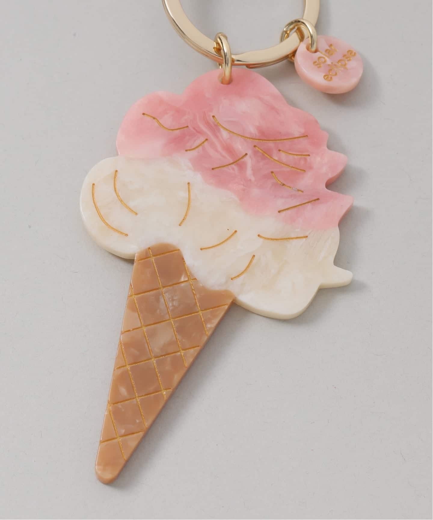 ピンクジェイドのチャーム　C-1190 Solar Eclipse/ソーラーエクリプス GELATO CHARM チャーム（キーケース