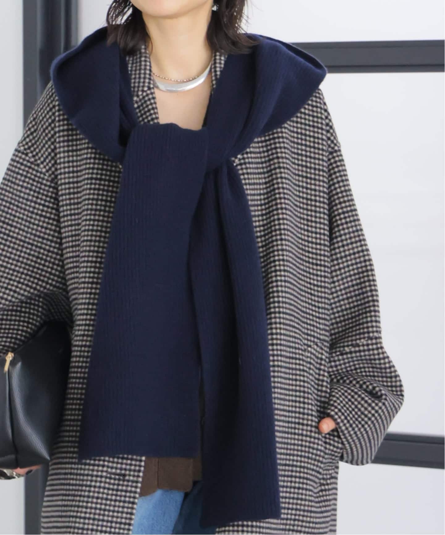 値下げしました⭐︎【超美品】 JILSANDER＋　キルティングマフラー　ネイビー 予約》COLLINSVILLE HOODIEマフラー（マフラー）｜JOURNAL STANDARD