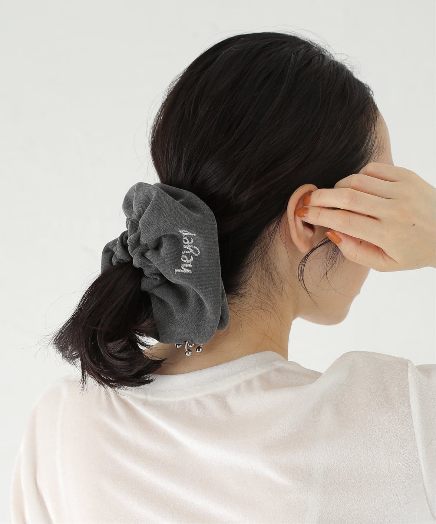 HEYEP/ヘイップ】PIERCED SWEAT SHIRTT SCRUNCHIE（ヘアアクセサリー