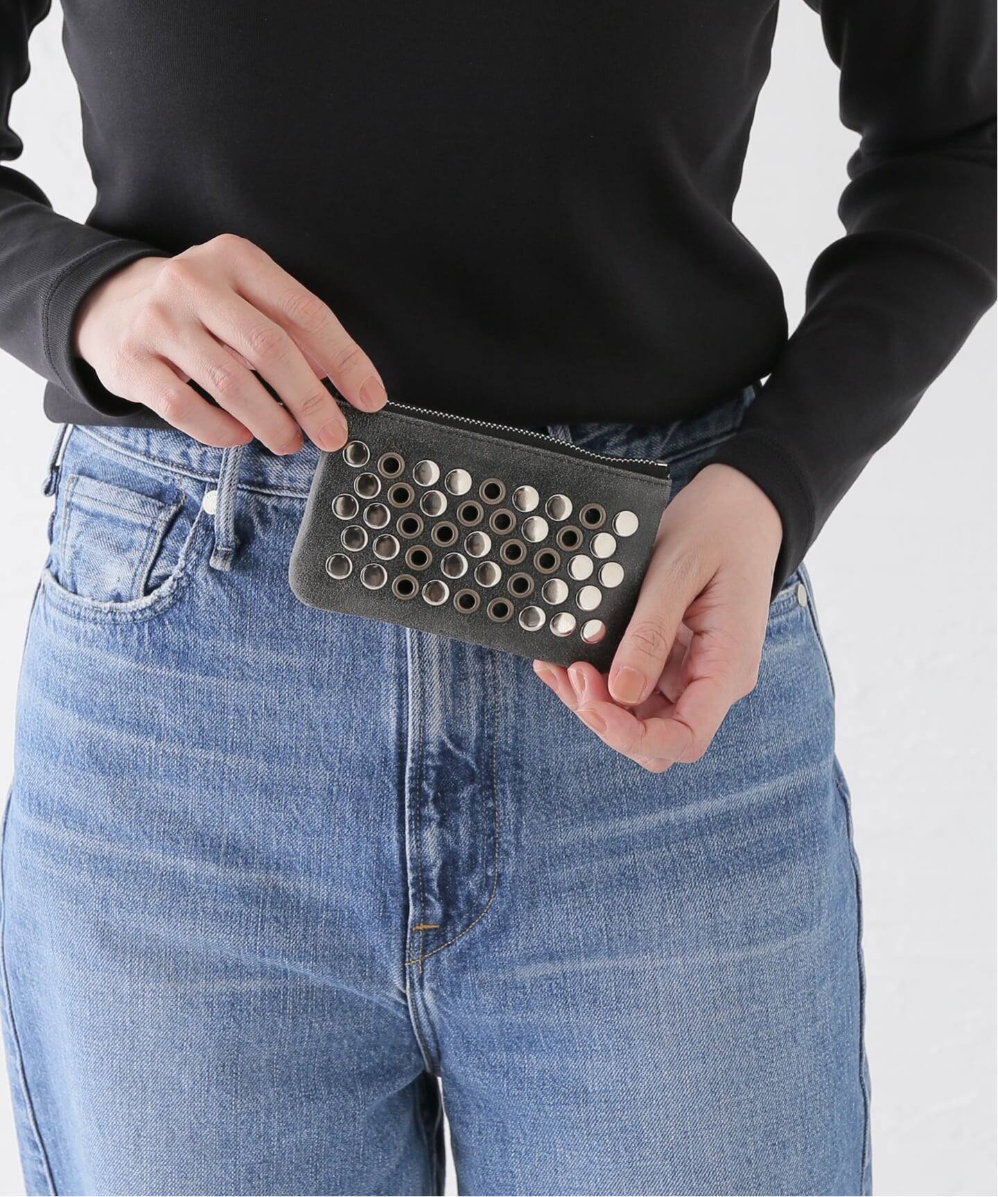 OPEN YY / オープンワイワイ】 YY PUNCH STUD CHAIN WALLET（財布