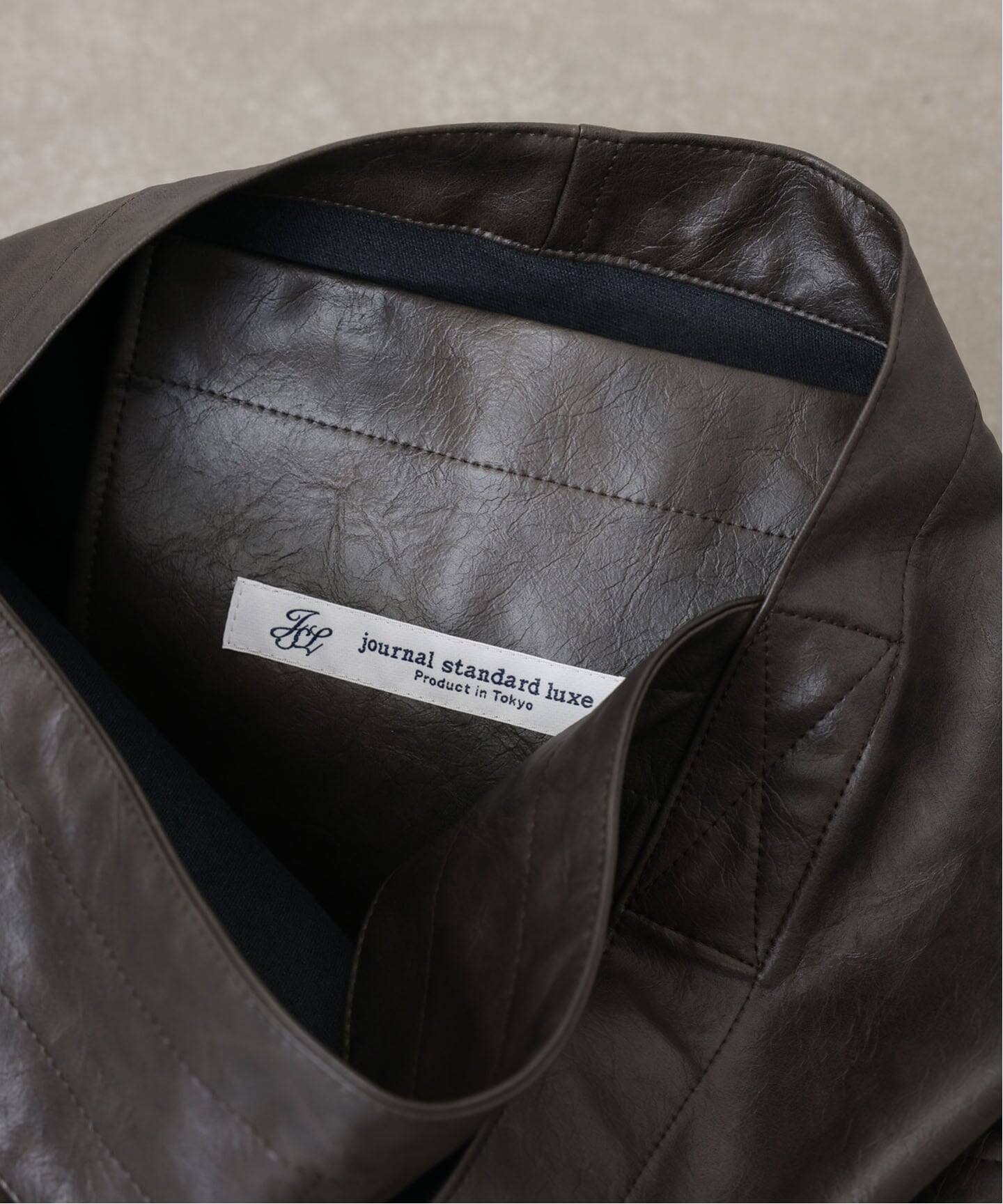 ジャーナルスタンダードラックス フェイクレザーサークルBag M ブラック 追加予約》フェイクレザー サークルBAG-M（その他バッグ）｜journal