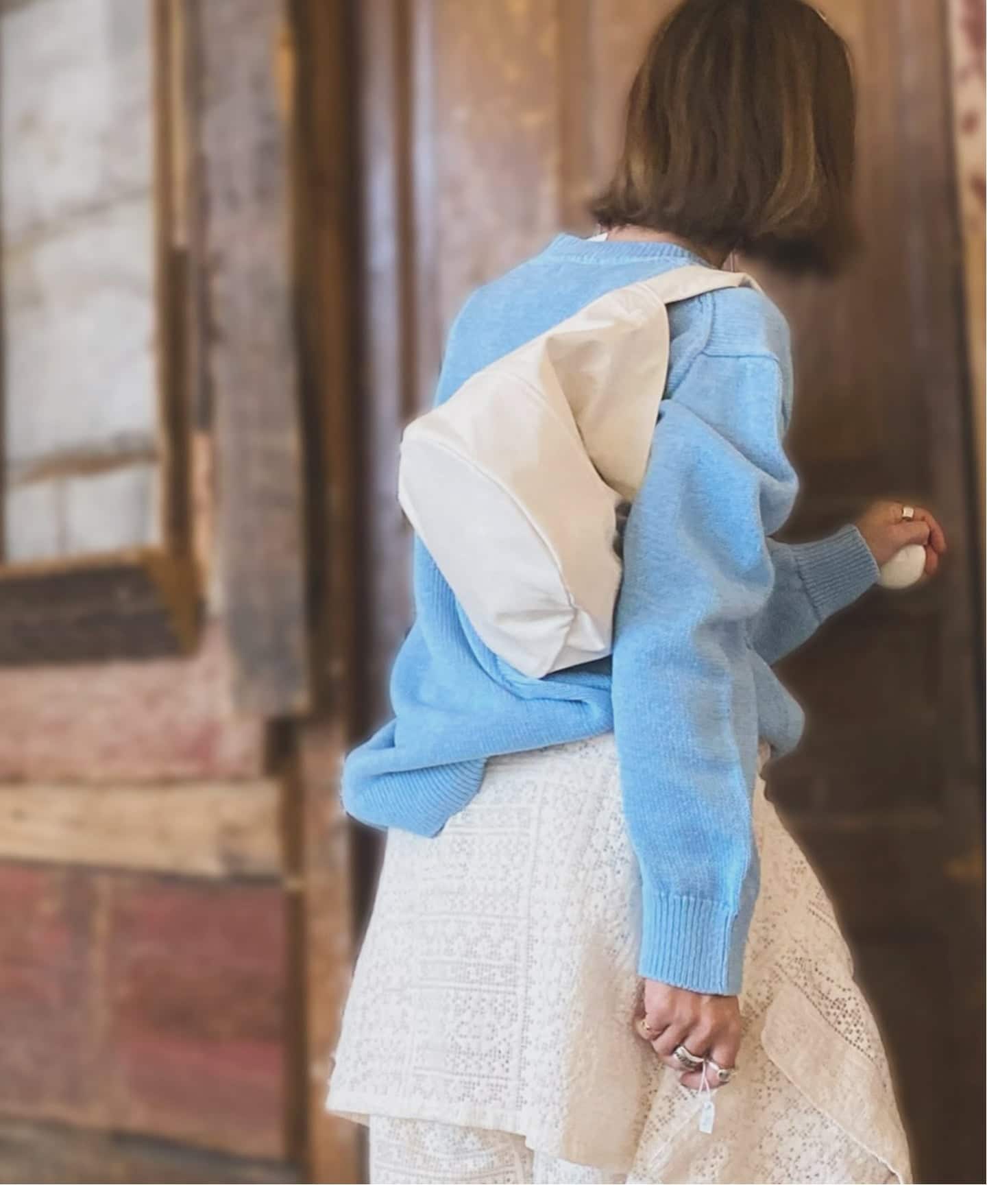 ジャーナルスタンダードラックス フェイクレザーサークルBag M ブラック 追加予約》フェイクレザー サークルBAG-M（その他バッグ）｜journal