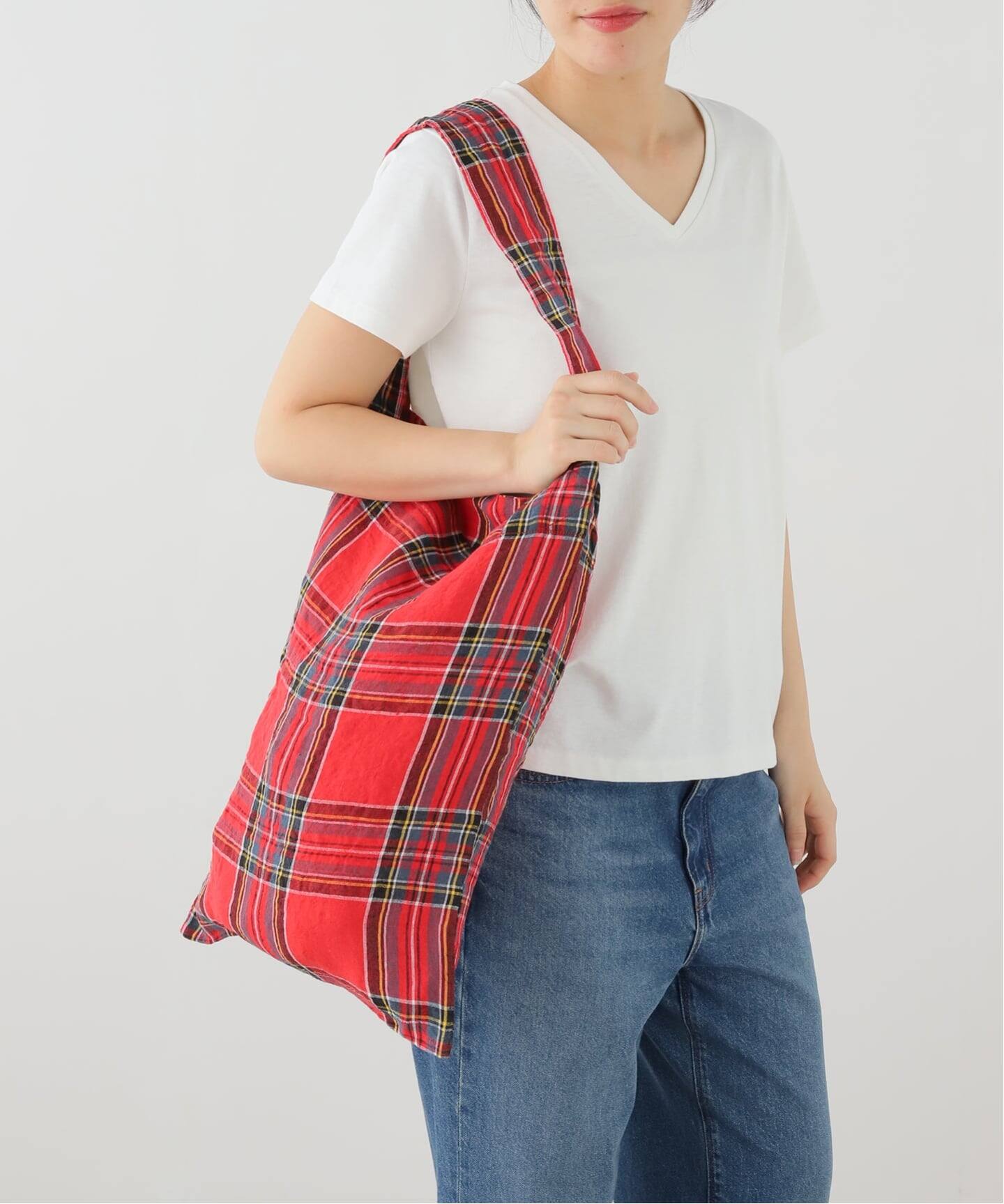 リネンチェック BAG（トートバッグ）｜journal standard luxe