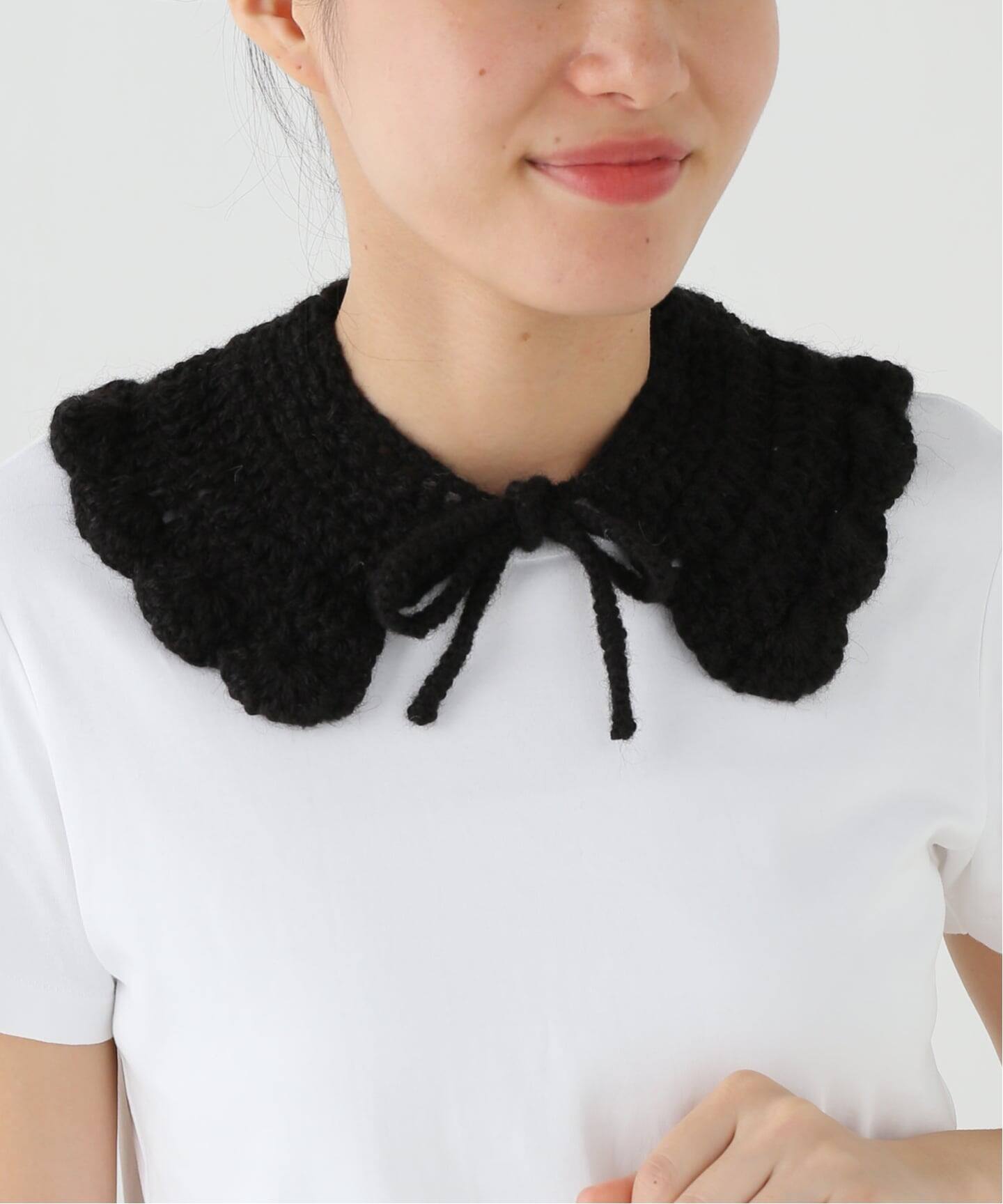 MAYDI】 Hand-knitted crochet collar（その他ファッション小物