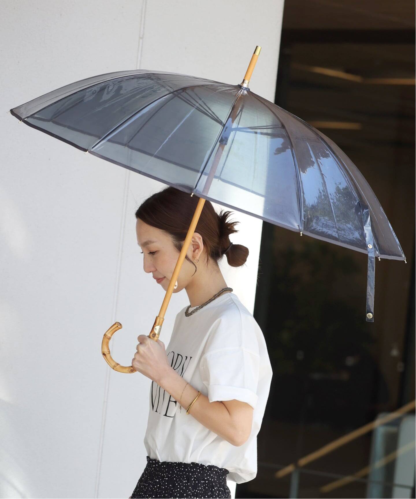 追加》【TRADITIONAL WEATHERWEAR】CLEAR UMBRELLA BAMBOO：傘（傘