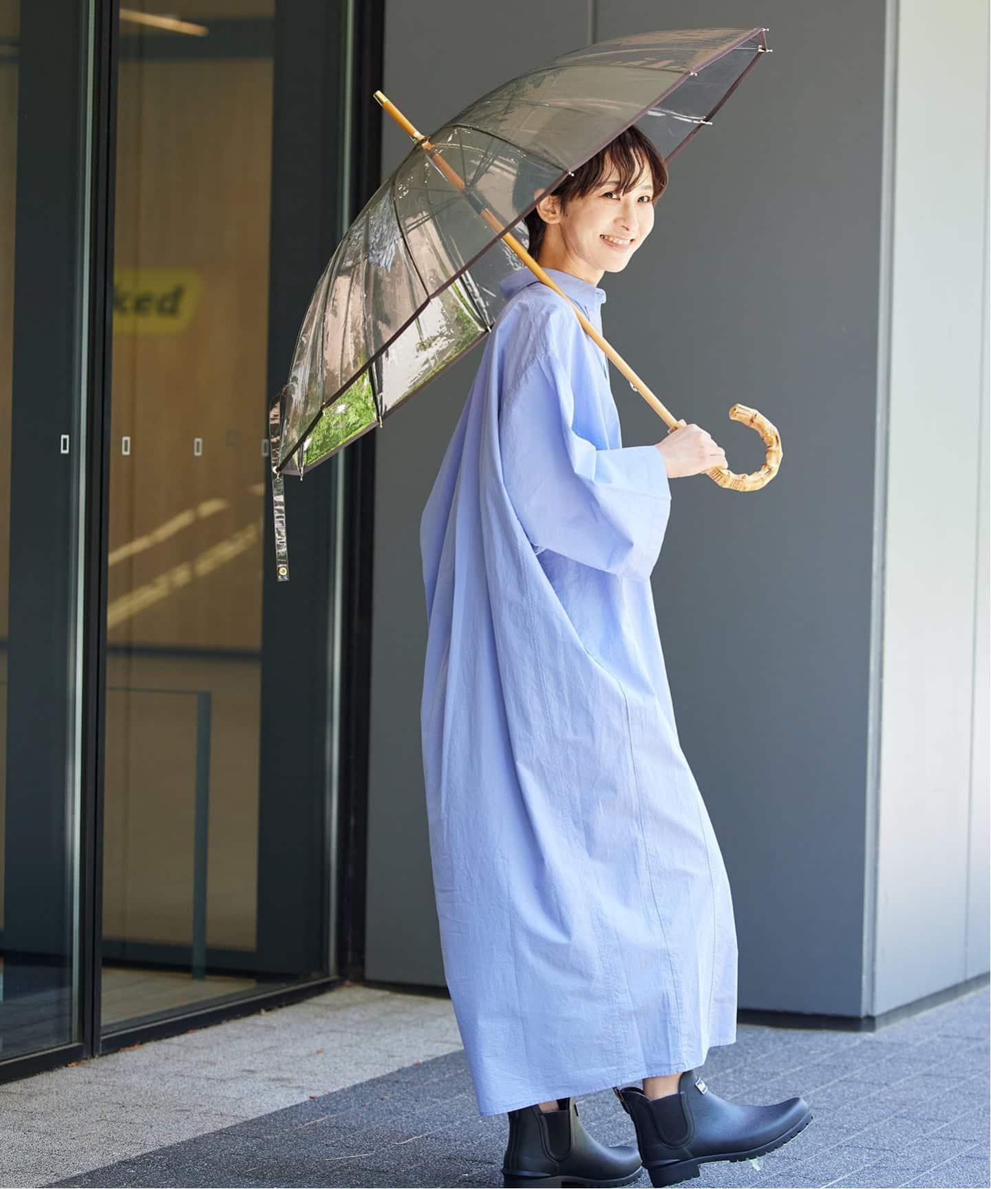 追加》【TRADITIONAL WEATHERWEAR】CLEAR UMBRELLA BAMBOO：傘（傘