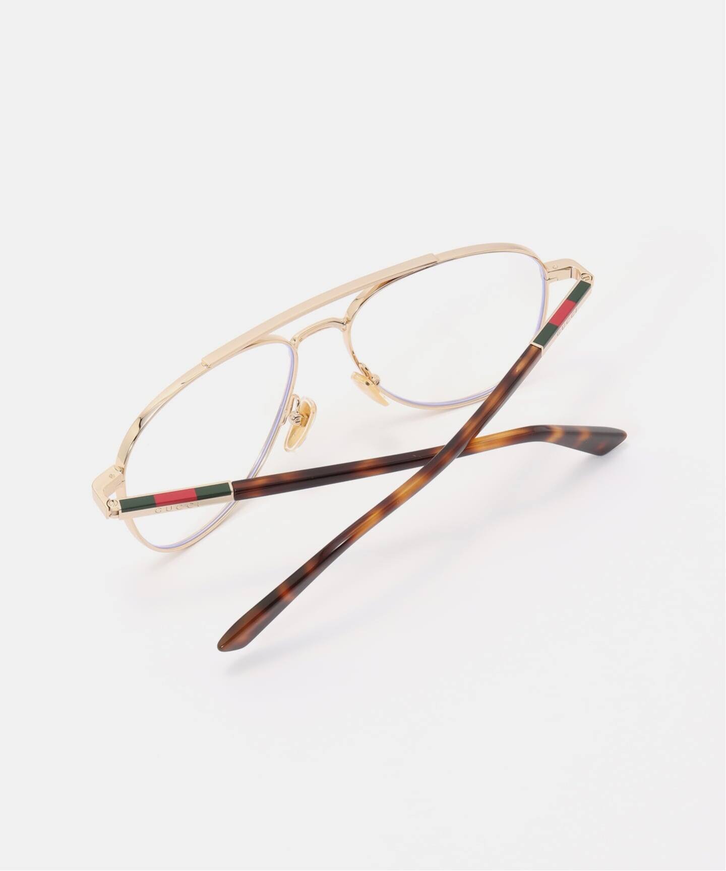 おかん ドゥーズィエムクラス GUCCIメガネ GUCCI/グッチ】SIDE HORSE BIT ROUND メガネ（メガネ）｜MUSE de