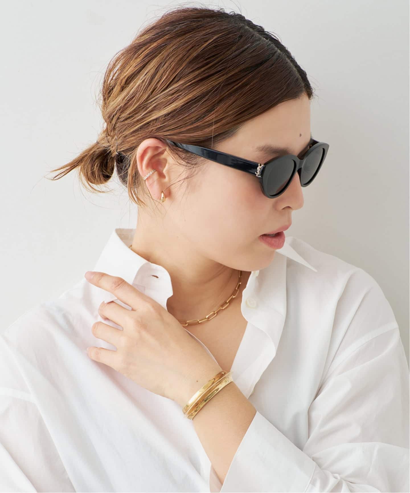 SAINT LAURENT/サンローラン】OVAL SUNGLASSES（サングラス