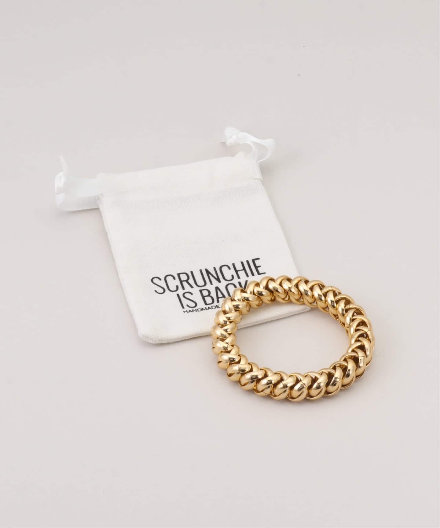 SCRUNCHIE IS BACK/CHAINブレスレット & HAIRタイ SCRUNCHIE IS BACK/スクランチーイズバック】CHAINブレスレット & HAIR