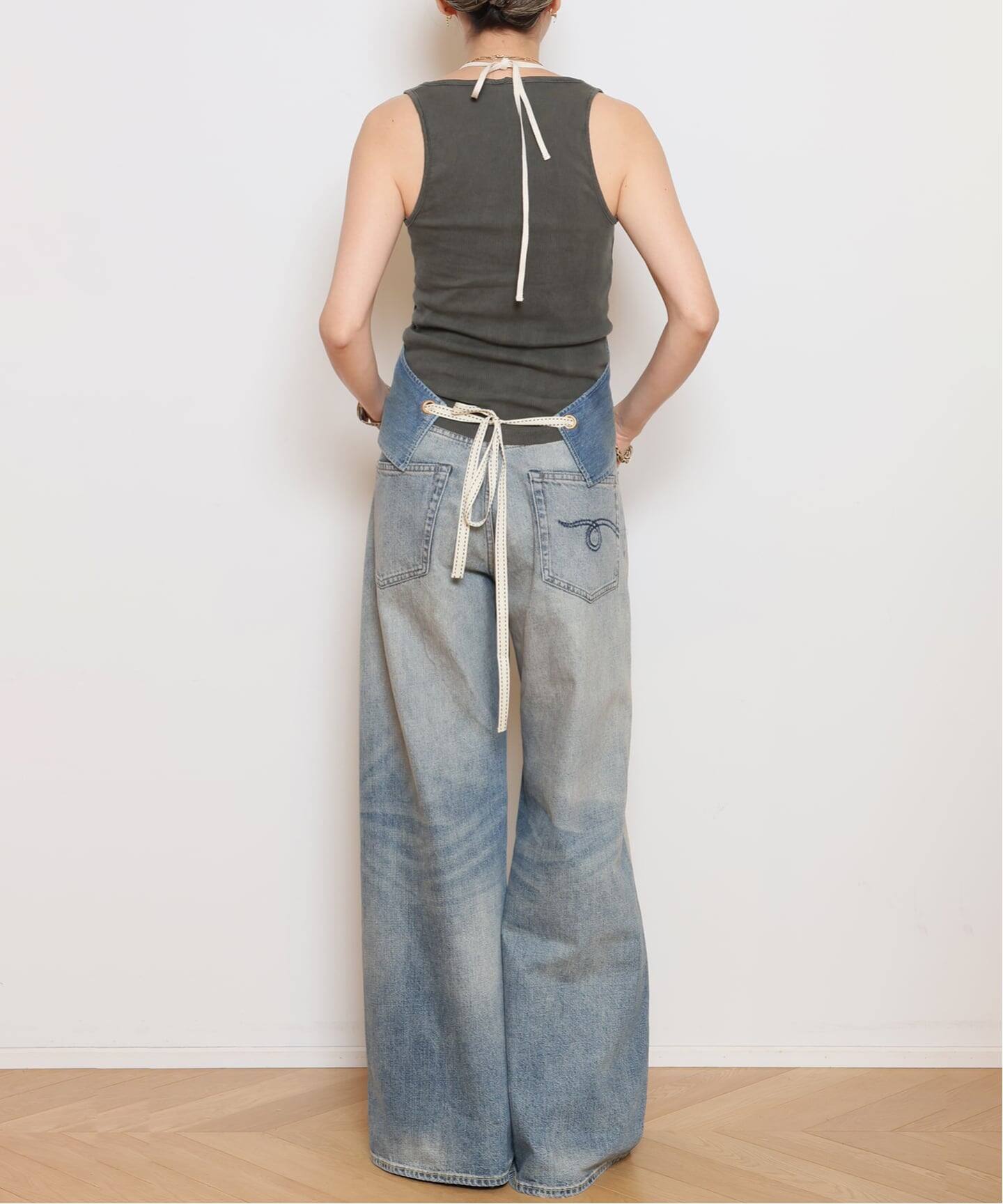 amitie アミティエ エプロン R13/アールサーティーン】CROPPED DENIM エプロン（その他ファッション