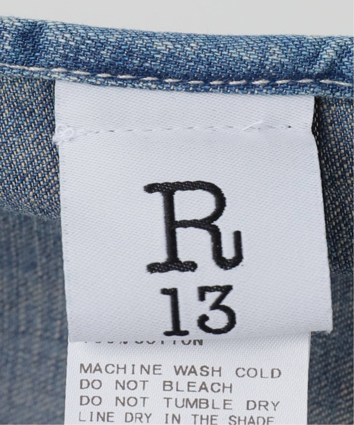R13/アールサーティーン】CROPPED DENIM エプロン（その他ファッション