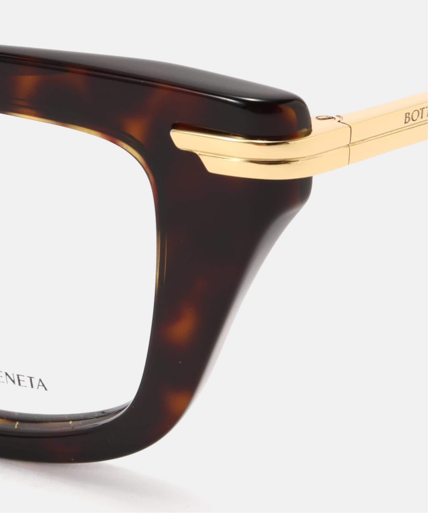 BOTTEGA VENETA】brown goldtemple glasses（メガネ）｜AP STUDIO