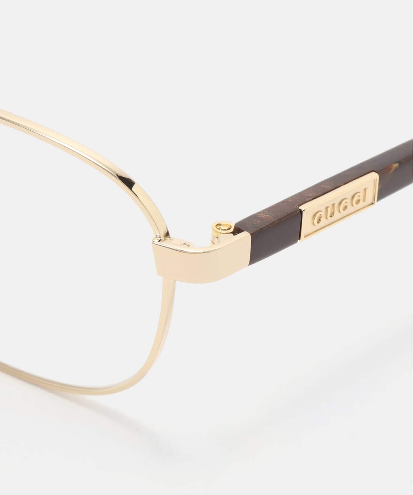 GUCCI/グッチ】double bridge brown temple glasses（メガネ）｜AP