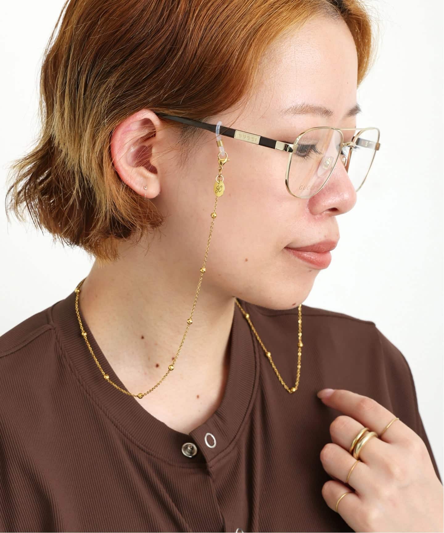 【Sunny Cords/サニーコーズ】Perl glass cord チェーン Sunny Cords/サニーコーズ】Ball chain glass cord（その他