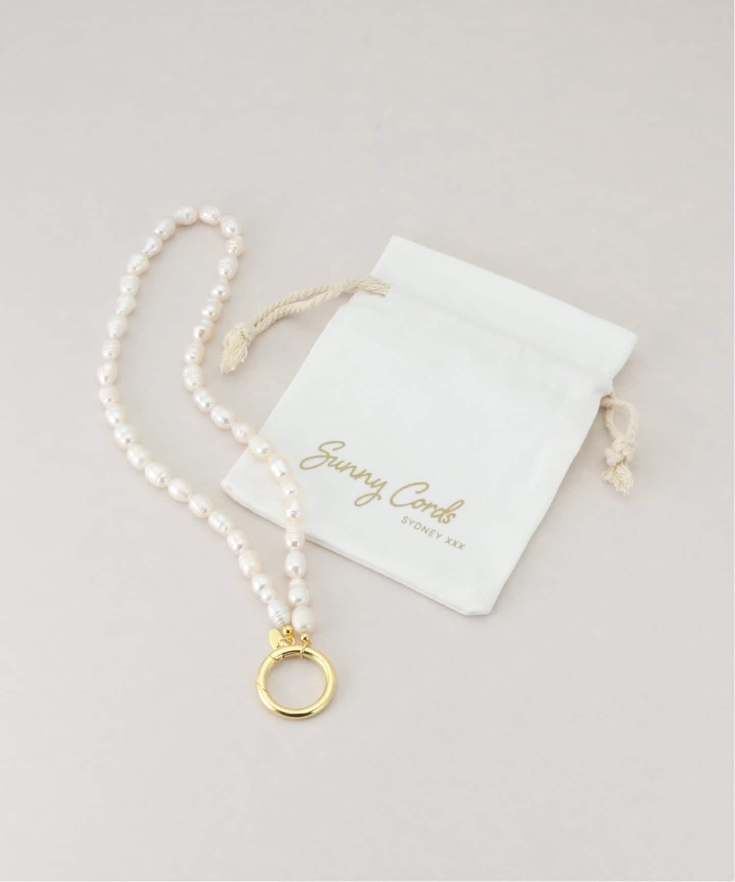 【完売品 新品】AP STUDIO サニーコーズ Perl glass cord Sunny Cords/サニーコーズ】Pearly Perl glass glass ring（その他