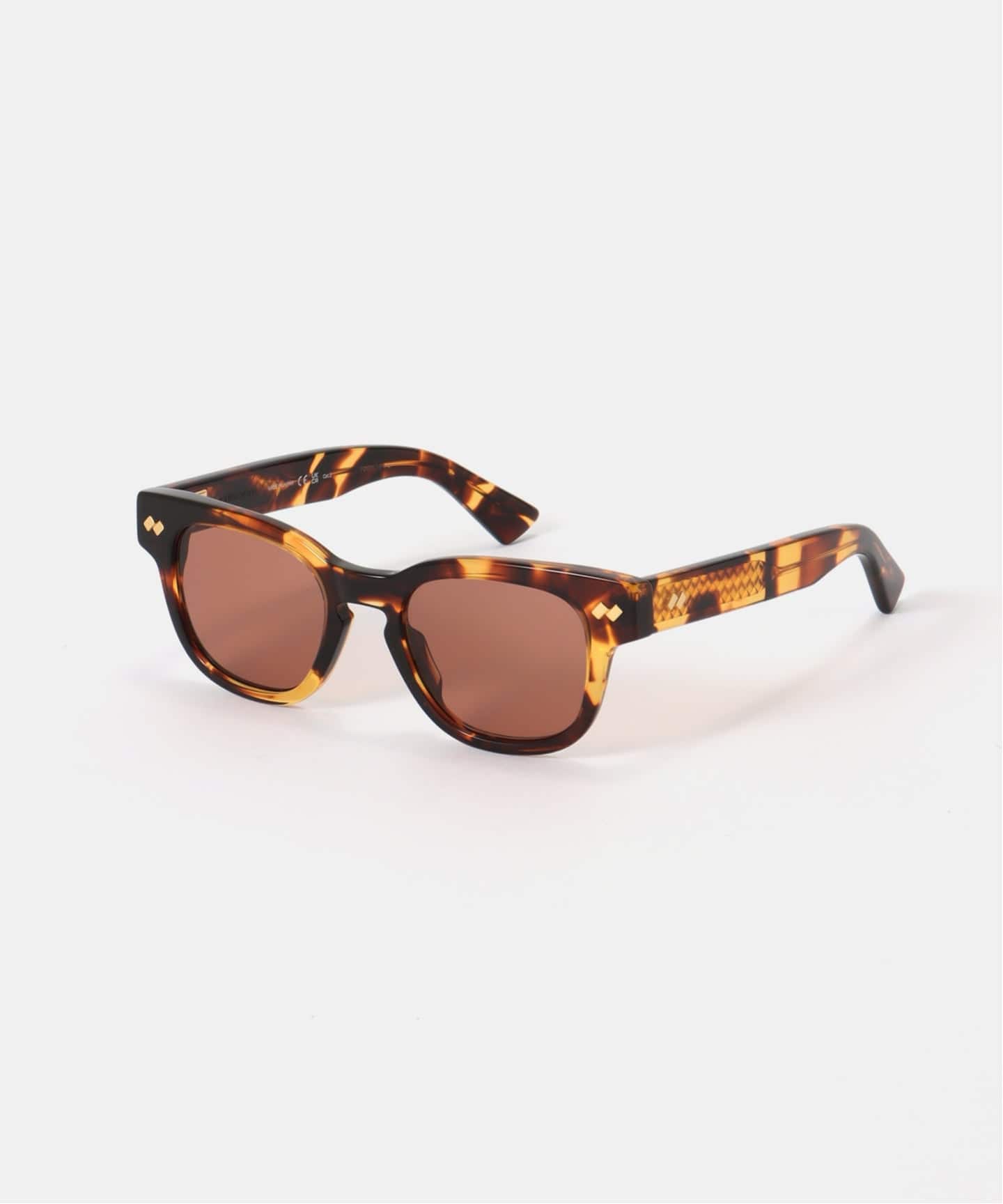 ボッテガヴェネタ　ブラウン ラウンド型 サングラス BOTTEGA VENETA/ボッテガ・ヴェネタ】Round Frame Sunglasses