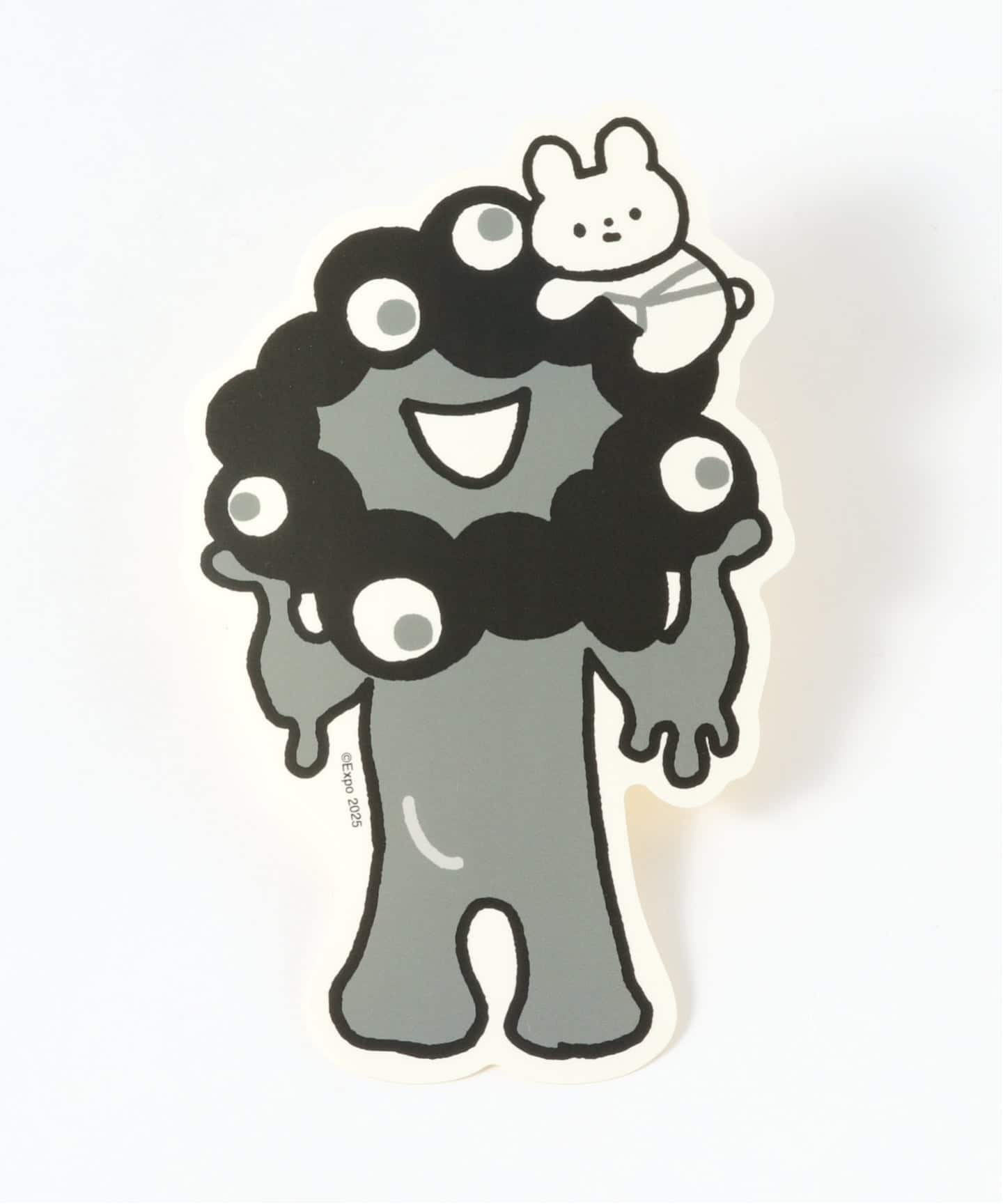 きっこうちゃん ・モノクロミャクミャク ダイカットステッカー