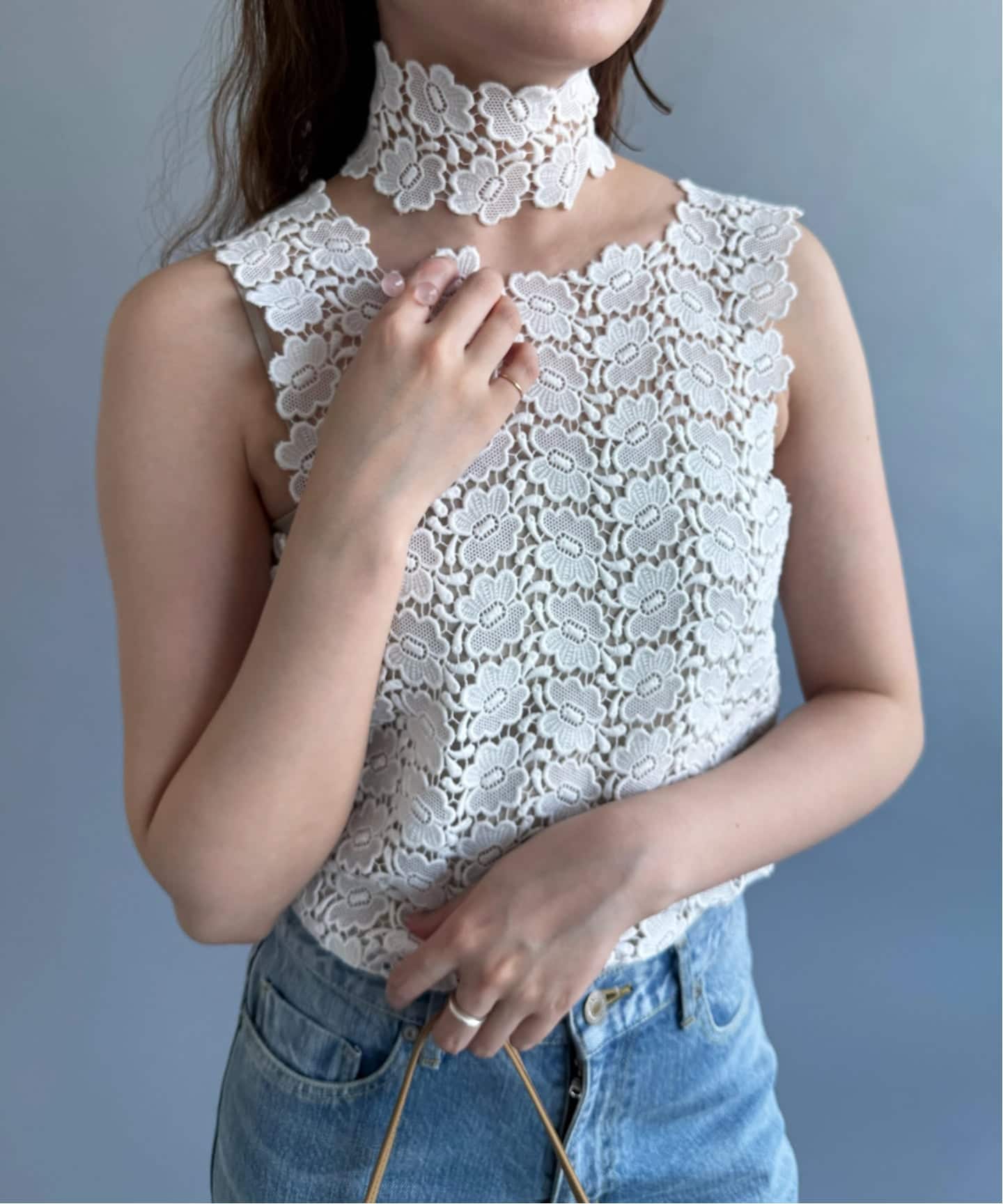 PAN/パン】BISCHOFF BUTTERFLY LACE NECK WEAR（その他ファッション