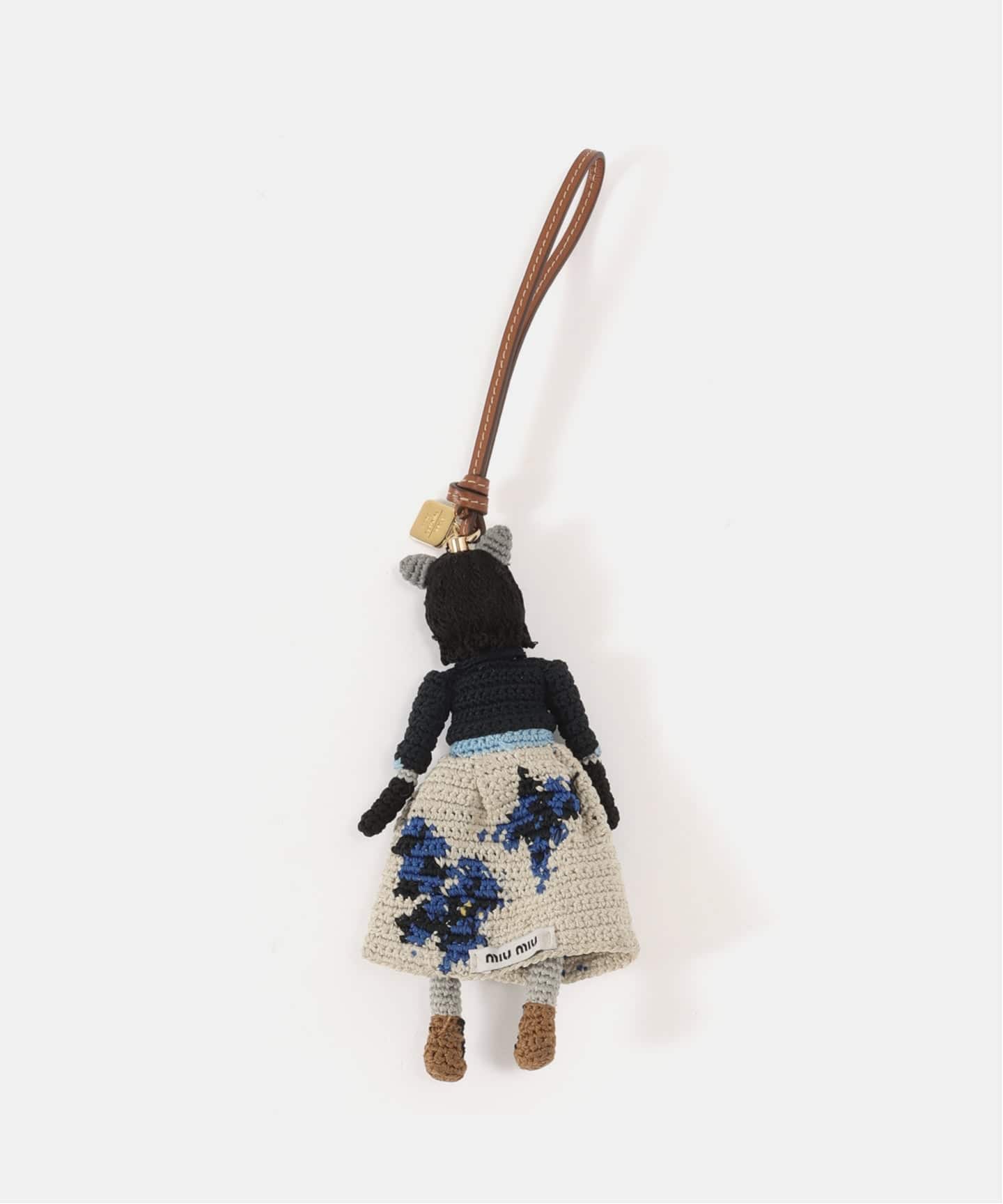 C MIUMIU Technical yarn trick charm cat（キーケース／キー