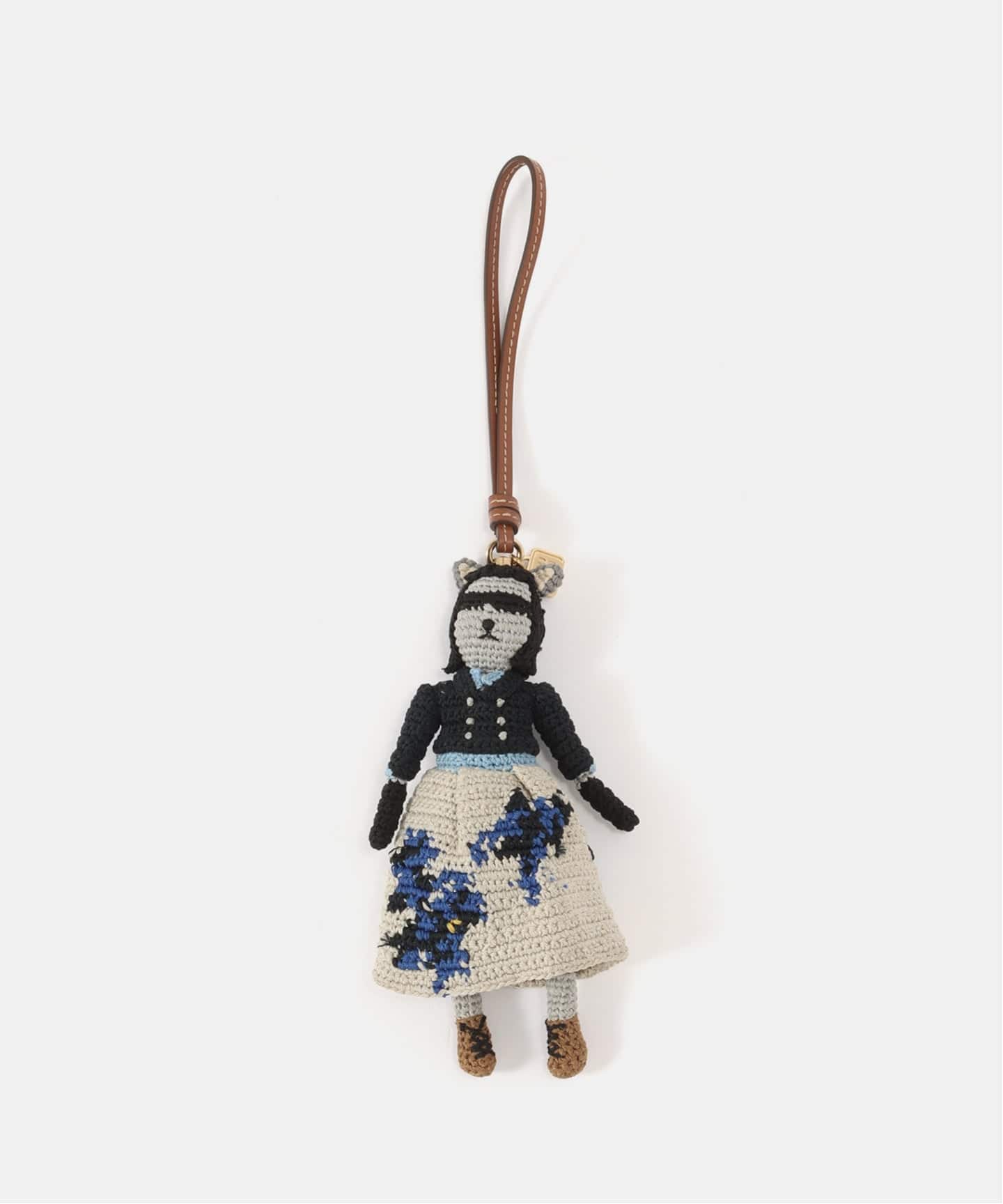 C MIUMIU Technical yarn trick charm cat（キーケース／キー