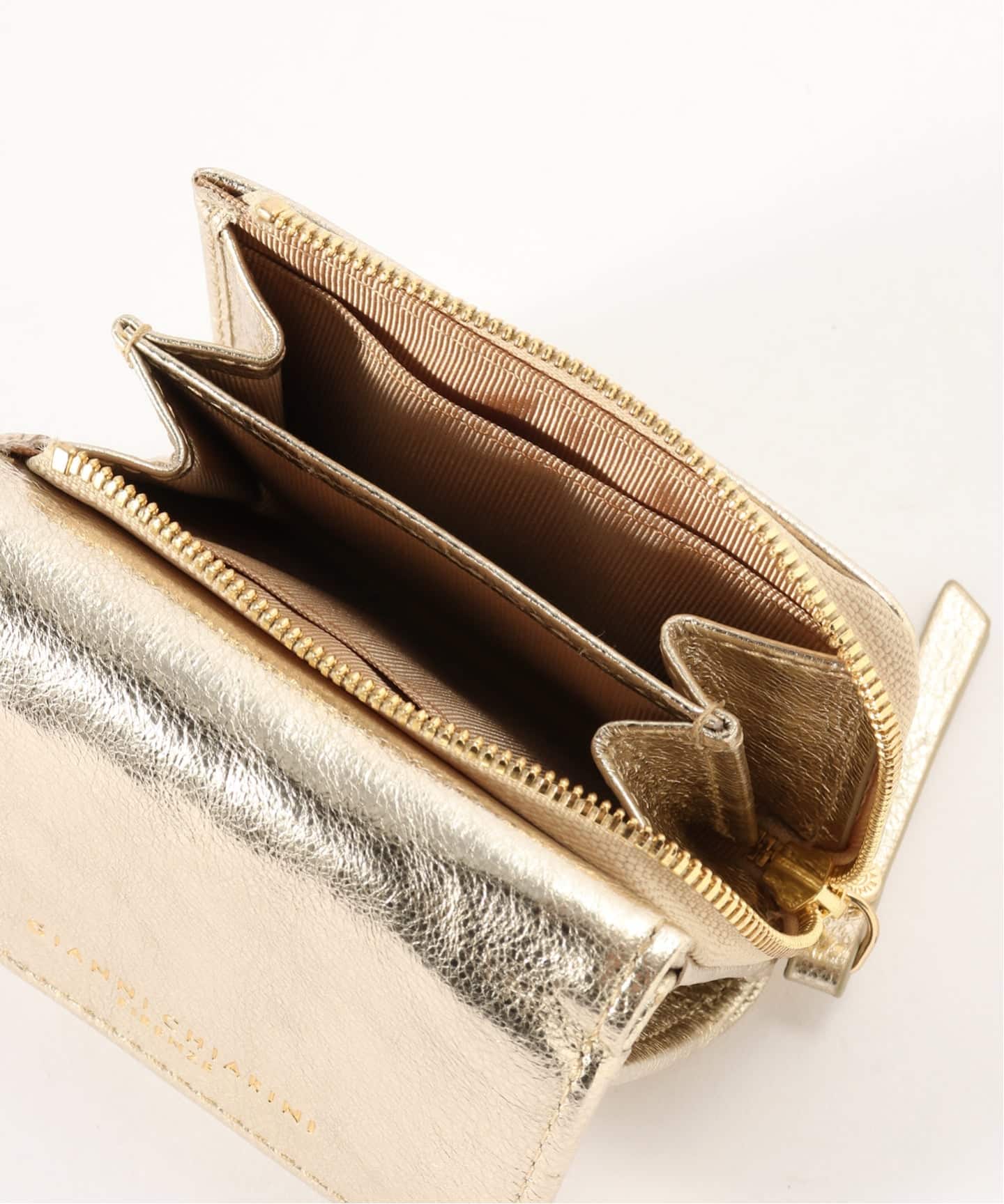 【希少】バーバリー/シルク混ジャカードダブルボタンコート/ゴールド/イタリア製 WEB限定》GIANNI CHIARINI/ジャン二 キアリー二 WALLET ESSENTIAL