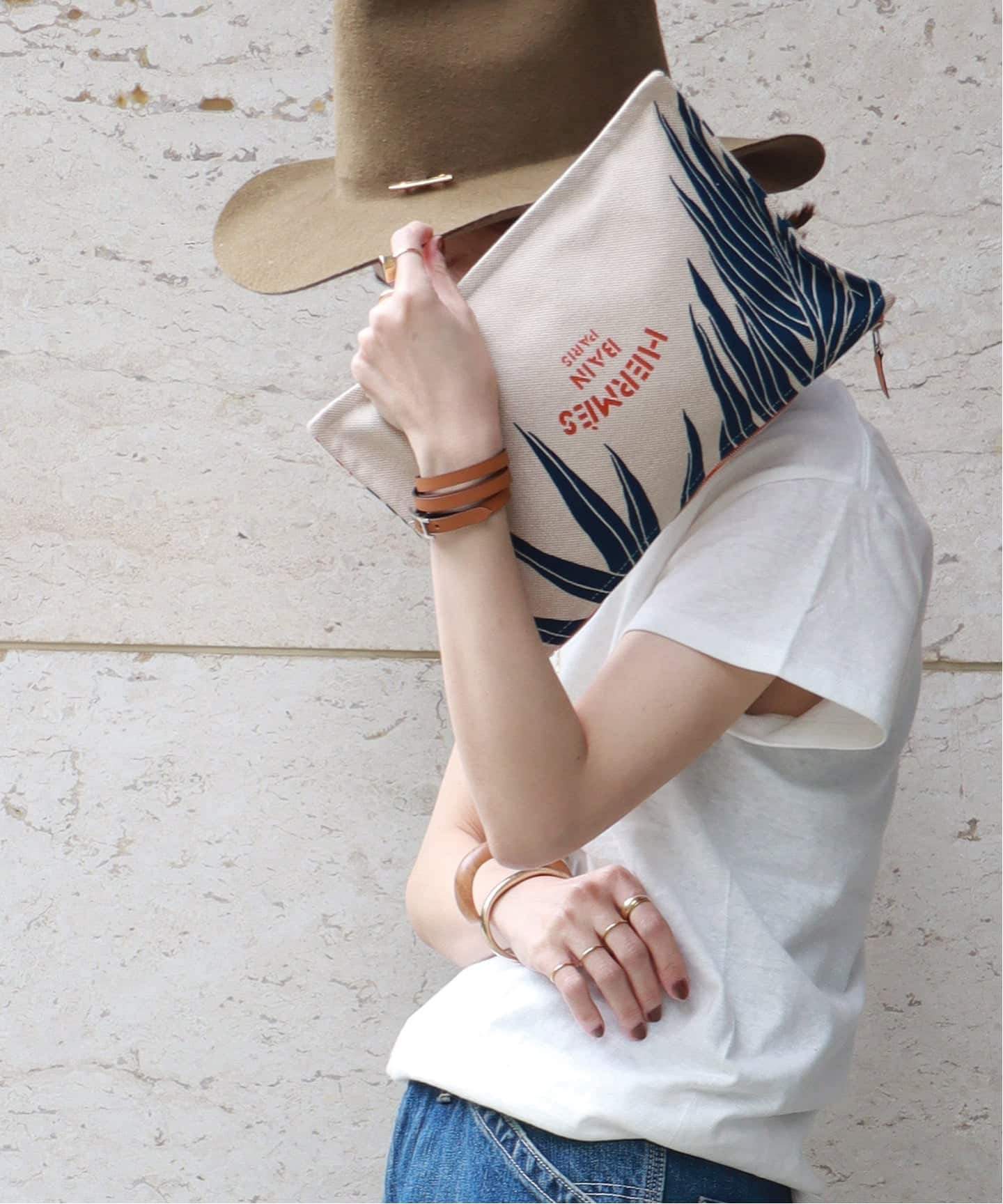 エルメス HERMES 布袋 HERMES/エルメス】Flat pouch jin et leo（ポーチ）｜DECOUVERTE