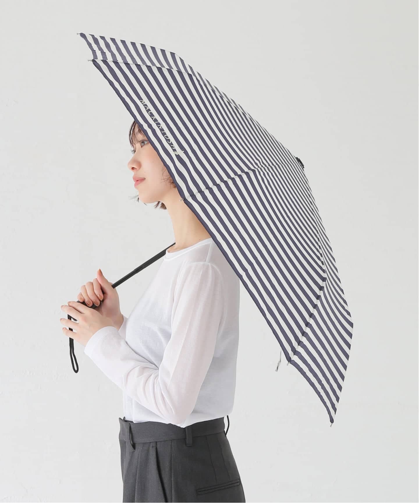 MACKINTOSH/マッキントッシュ FOLDING UMBRELLA STRIPE 傘