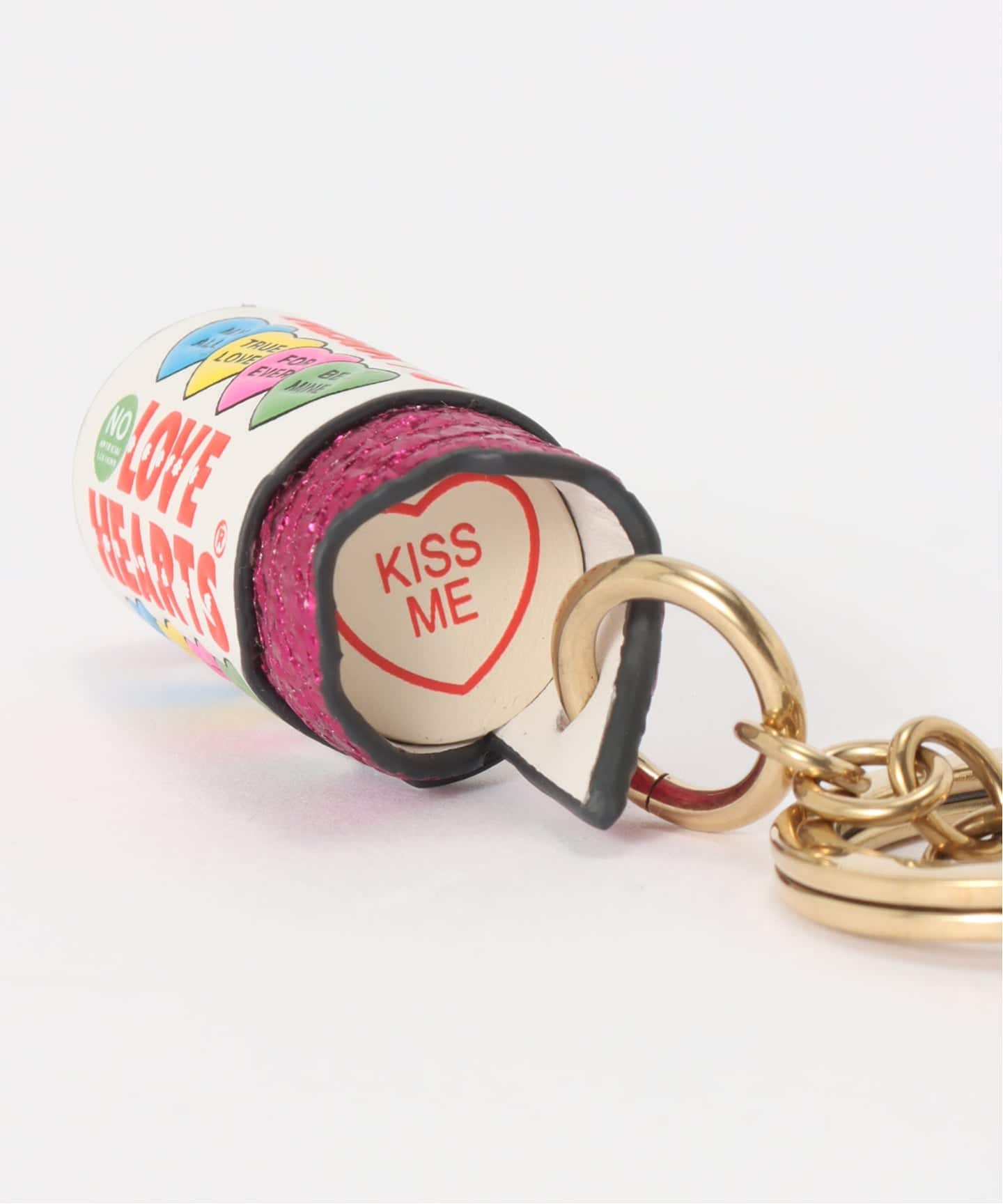 アニヤハインドマーチ Love Hearts チャーム キーリング 極美品 ANYA HINDMARCH/アニヤ ハインドマーチ Charm Love Hearts