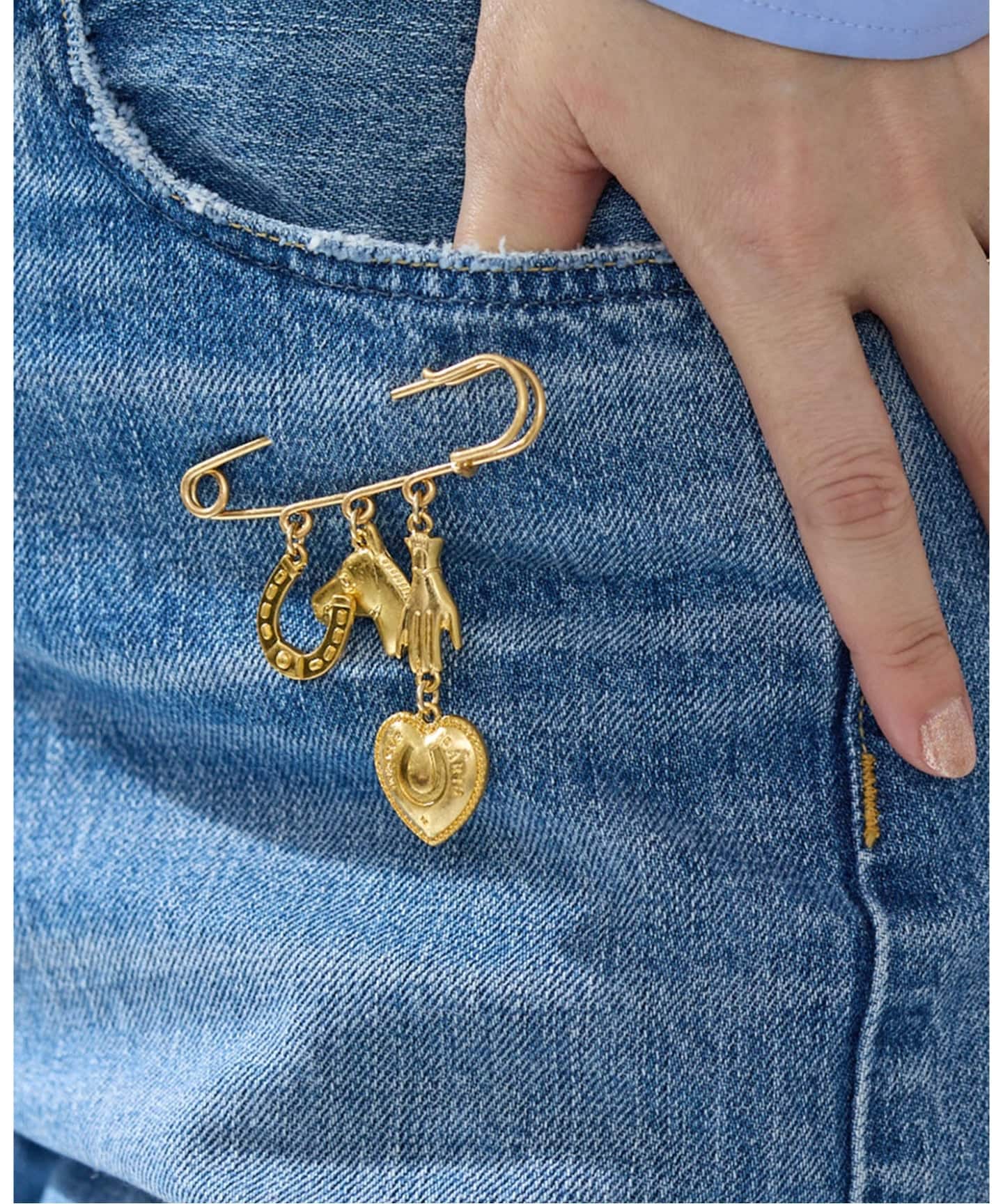 WEB限定/追加》IENA CHEVAL 3ROW ブローチB（その他ファッション小物