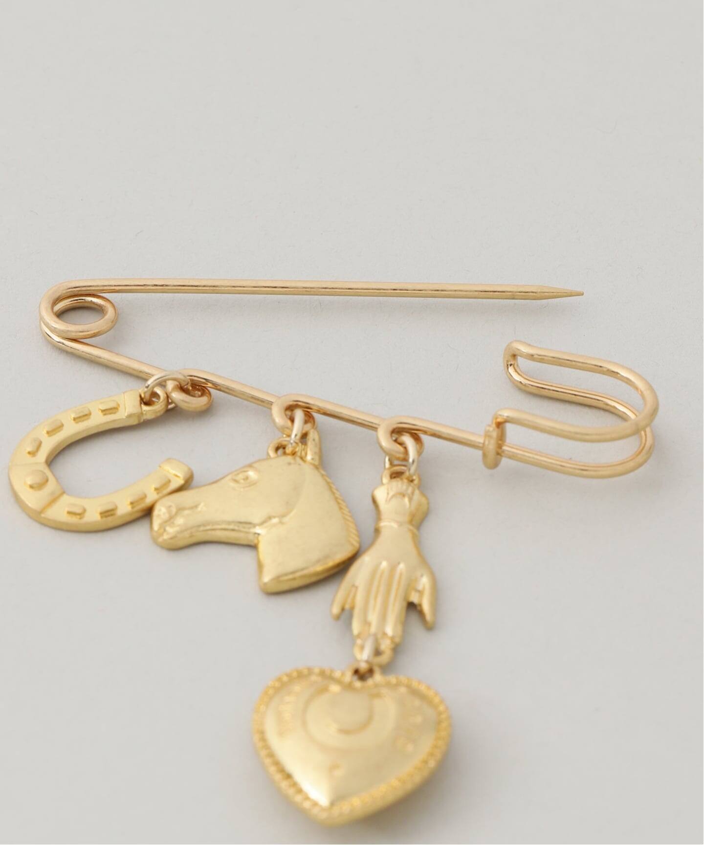 WEB限定/追加》IENA CHEVAL 3ROW ブローチB（その他ファッション小物