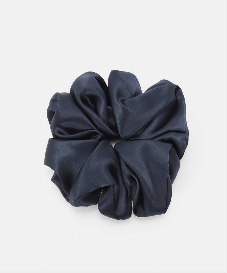 A Bronze Age/ブロンズエイジ SILKシュシュ/NAVY OVERSIZED SILK 