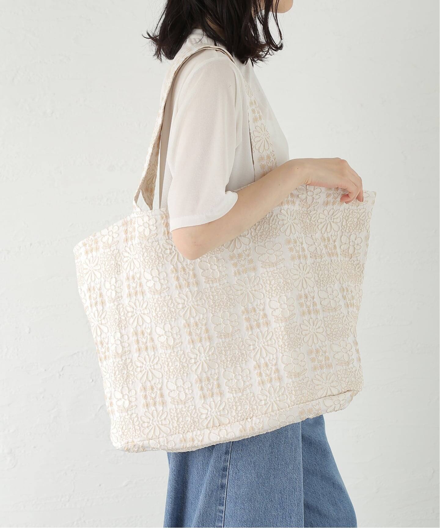 IENA LA BOUCLE フラワーJQDトートバッグ（トートバッグ）｜IENA