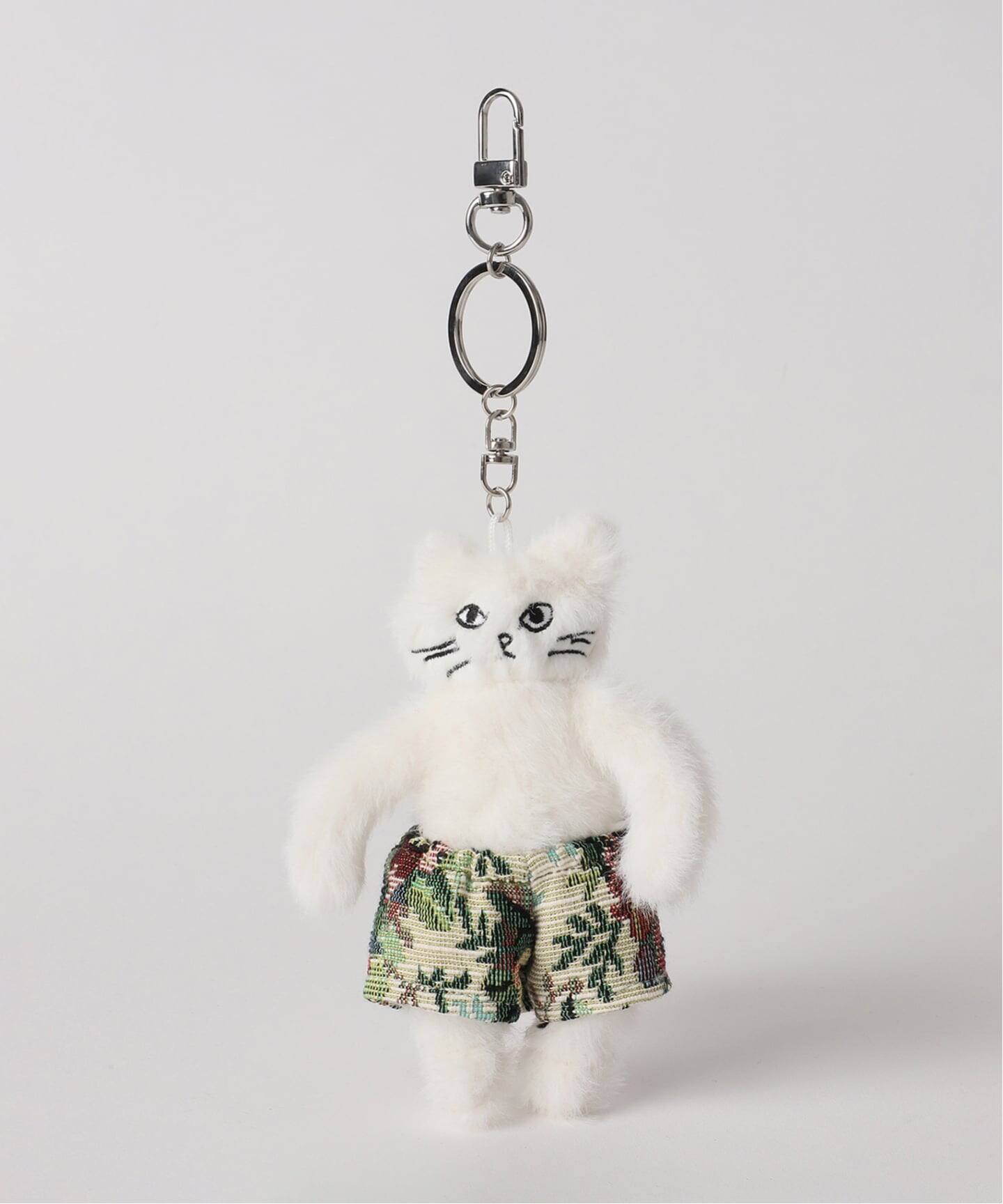 め*ん様 TORANEKO BONBON 別注KEY CHARM ベージュ TORANEKO BONBON トラネコボンボン 別注 KEYCHARM（キーケース／キー