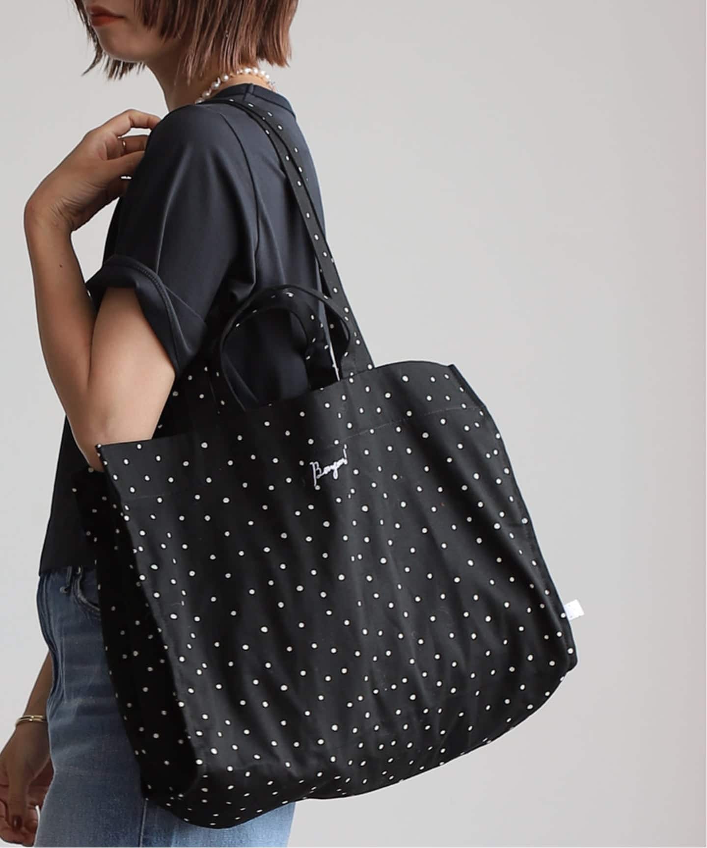 BASIC】ボンジュール2wayトートバッグ （ドット）（トートバッグ