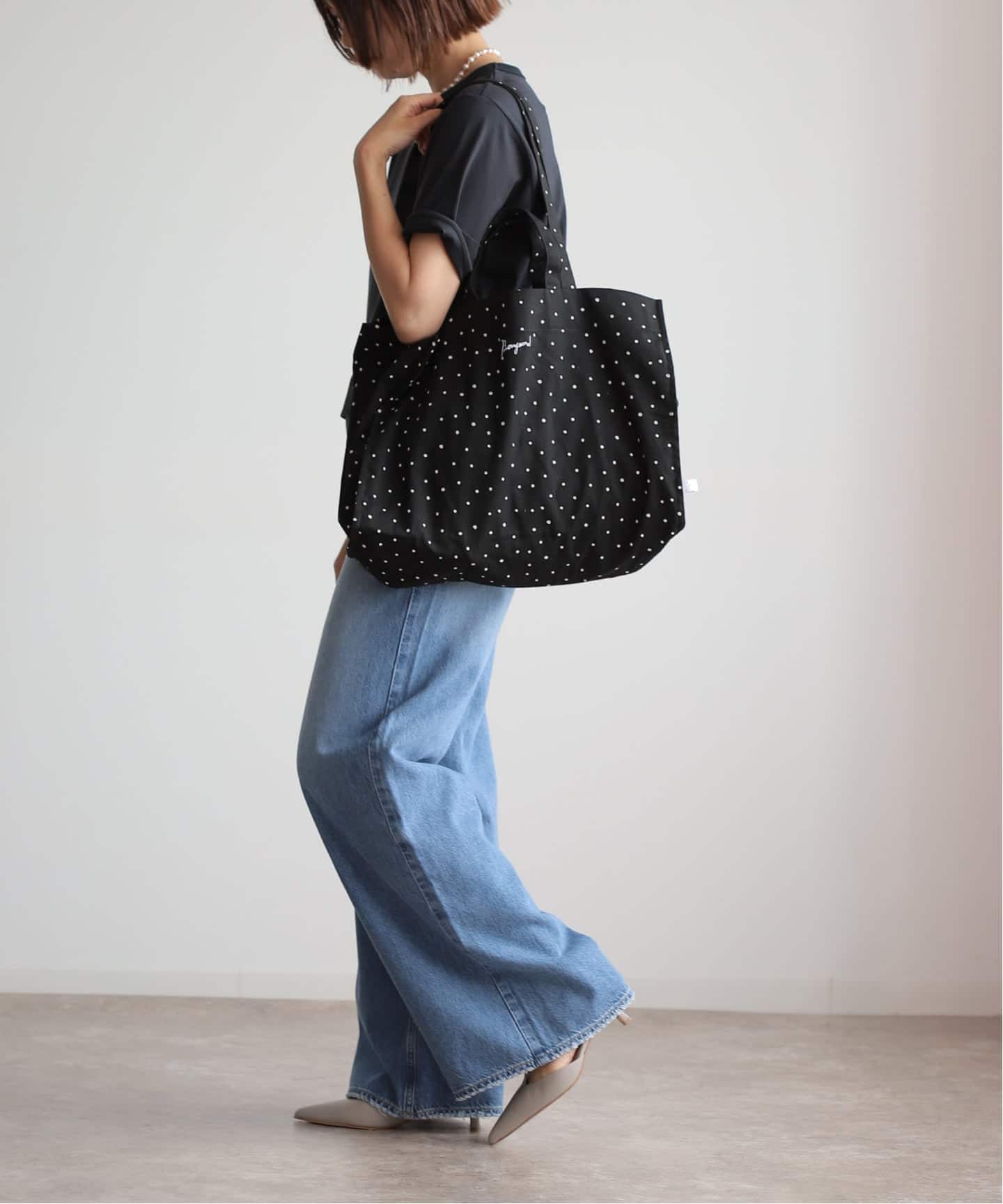 BASIC】ボンジュール2wayトートバッグ （ドット）（トートバッグ