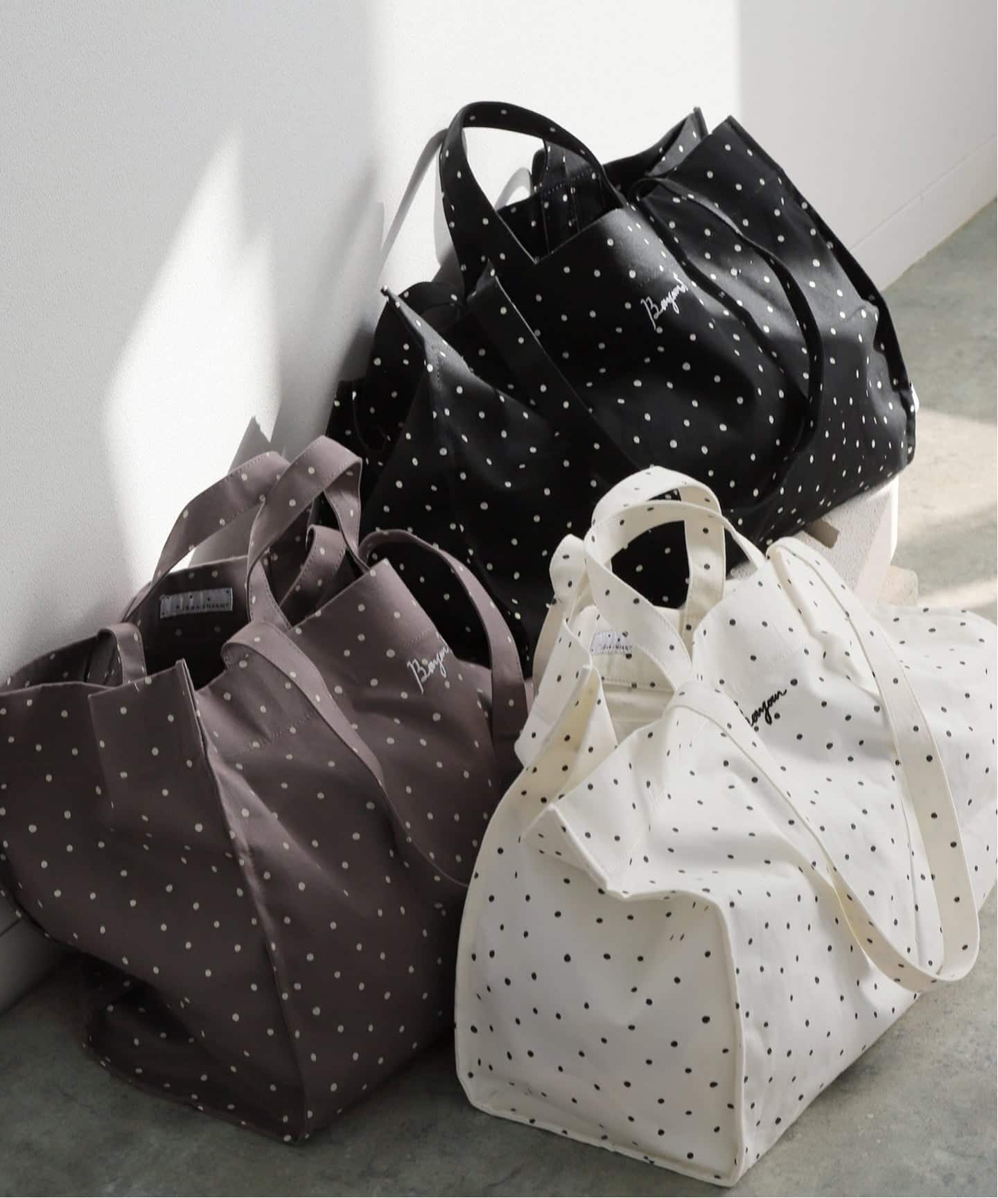 BASIC】ボンジュール2wayトートバッグ （ドット）（トートバッグ